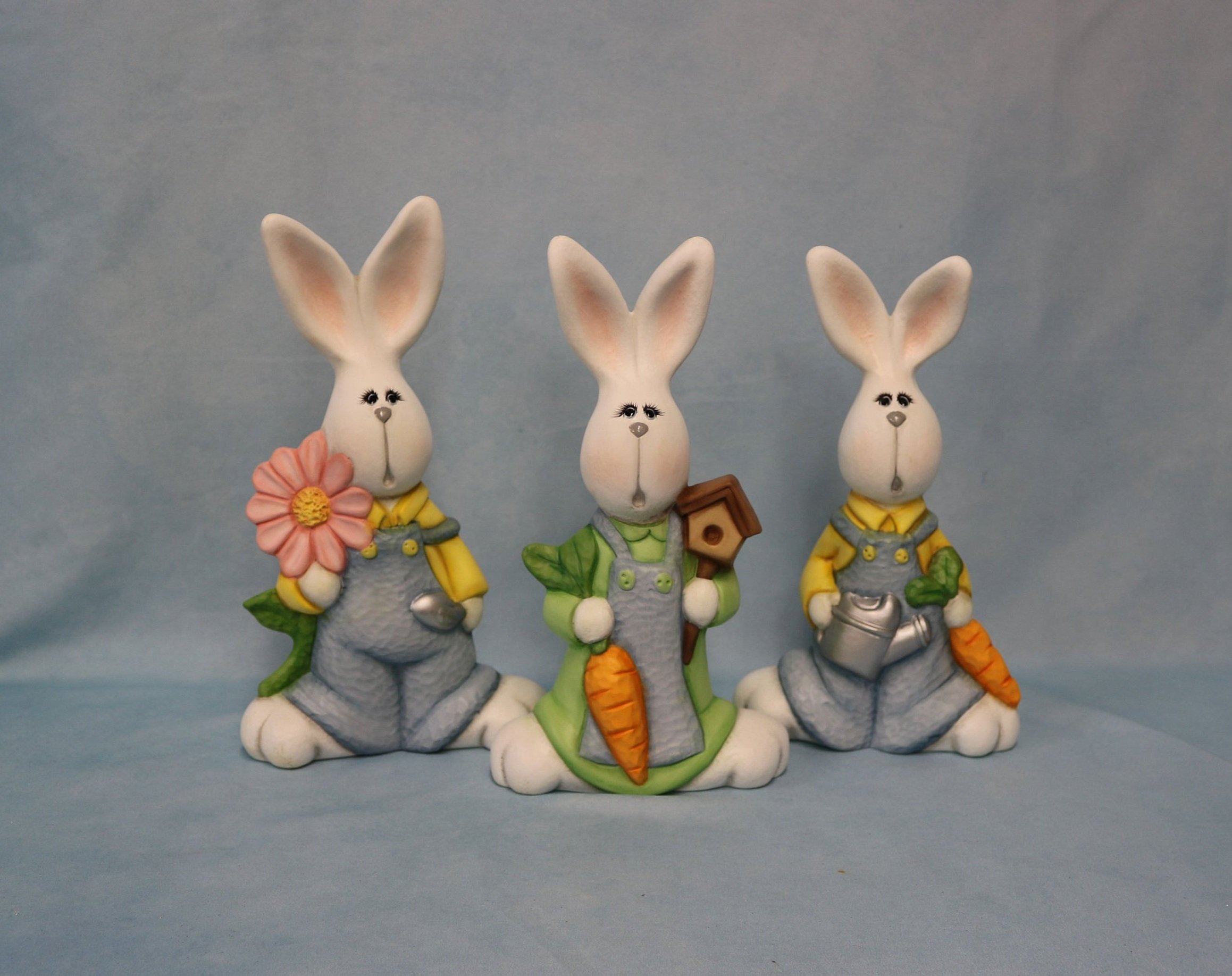 Gardening Rabbit Ceramic Set