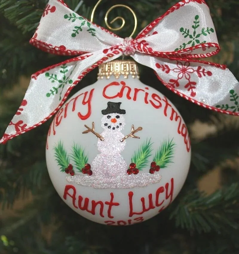Snowman Personalized Ornament