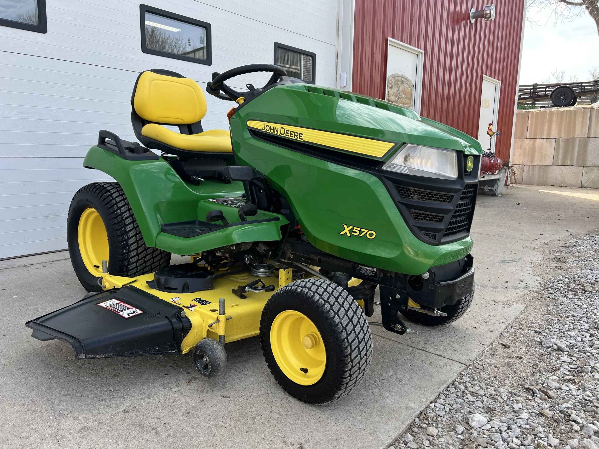 2017 John Deere X570 garden tractor 54" deck 237 hours $4999