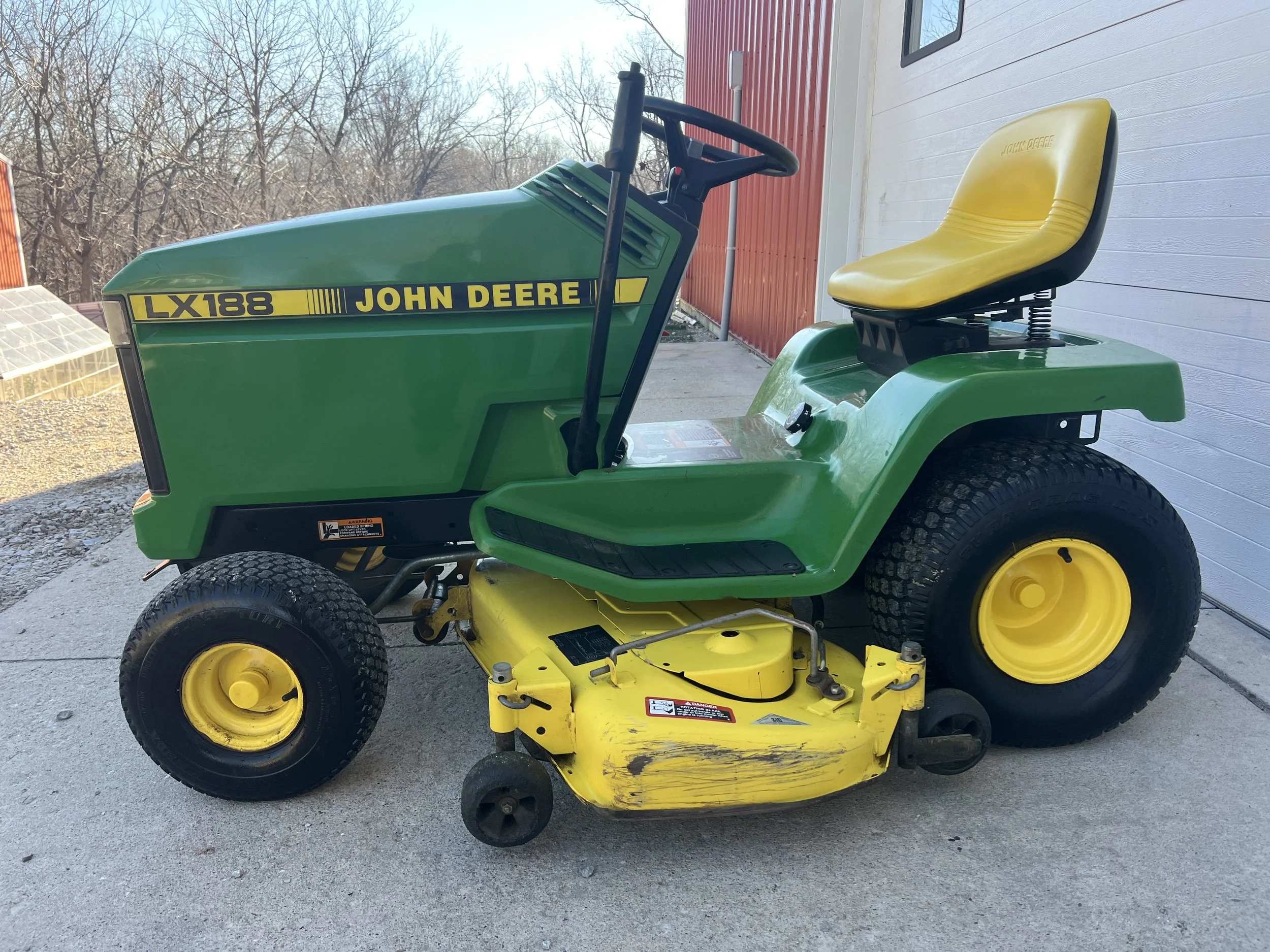 1998 John Deere LX188 tractor 48" deck EXCELLENT unit. $1599