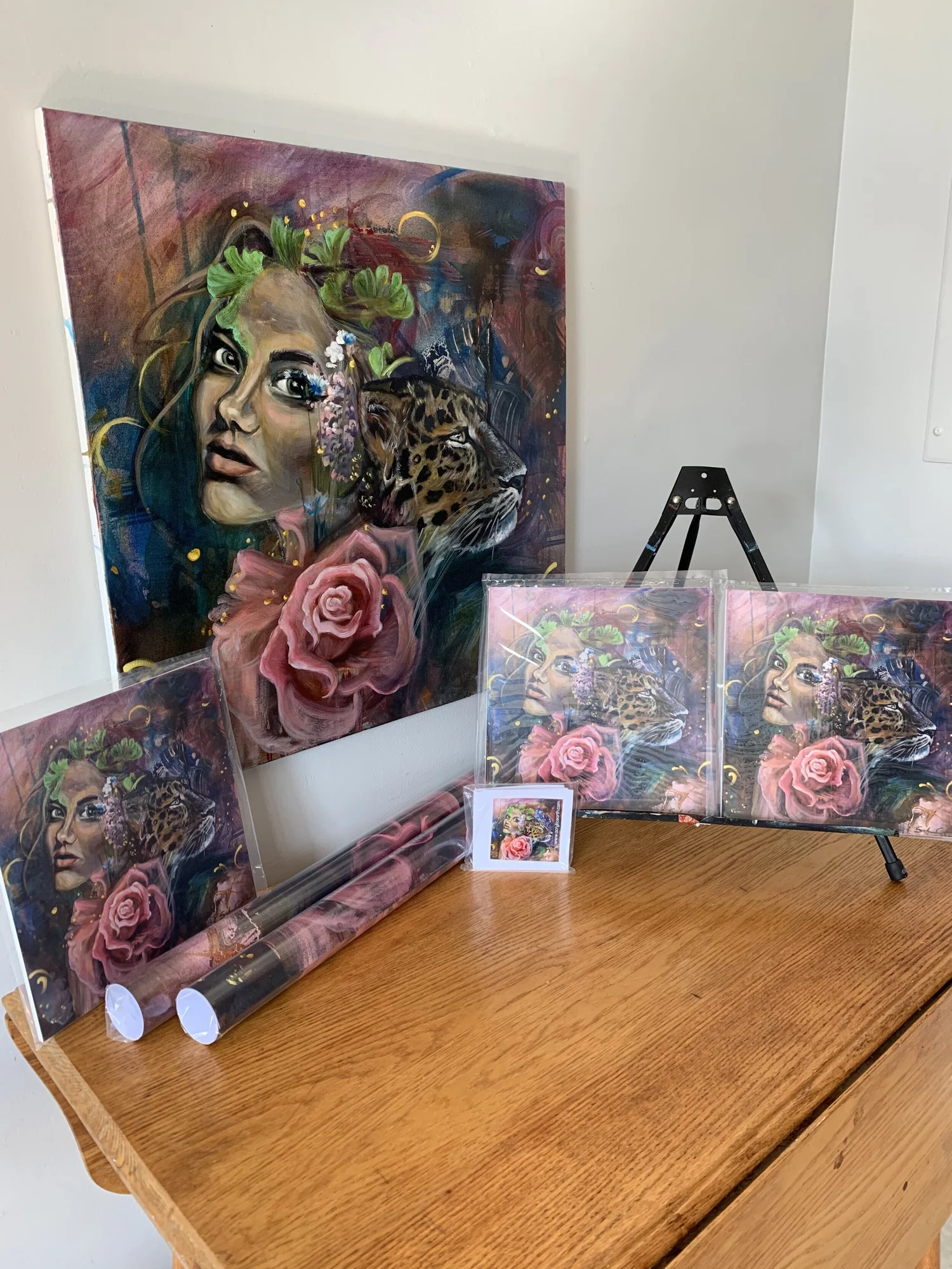 And She Stayed Wild — Acrylic Earth - Art by Sarah Calzada
