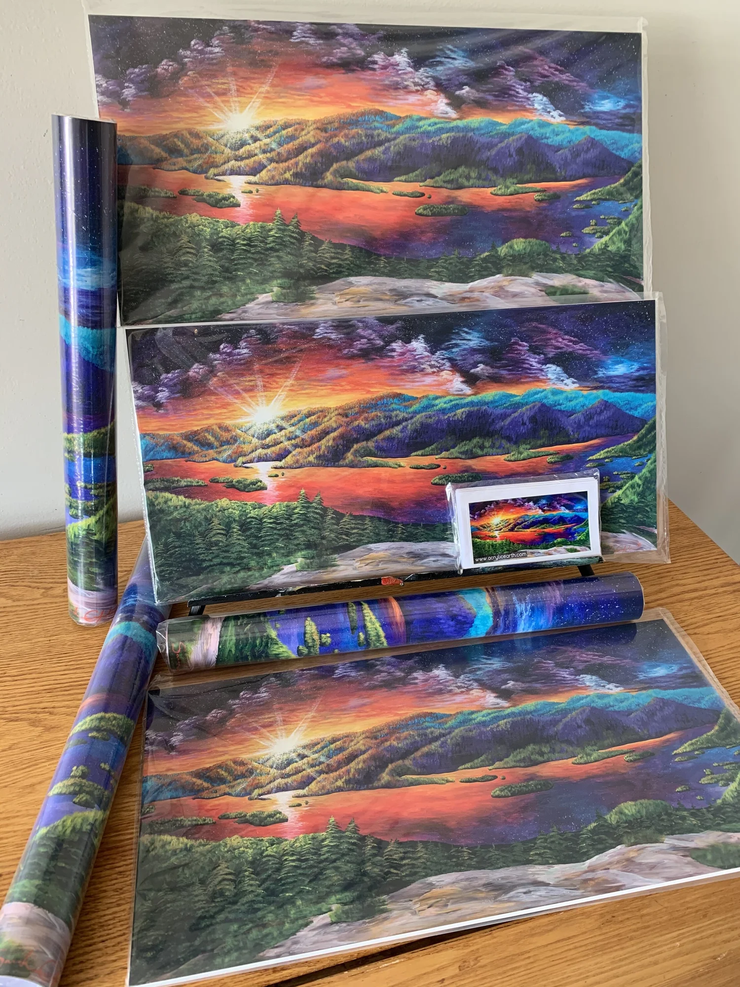 Galaxy View from Buck Mountain — Acrylic Earth - Art by Sarah Calzada