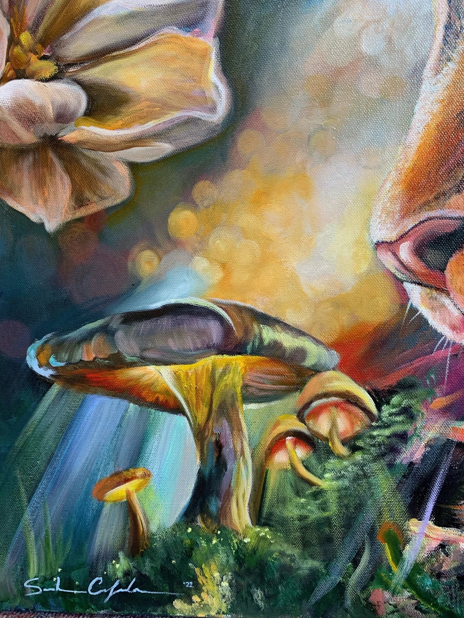 Sapphire Morning — Acrylic Earth - Art by Sarah Calzada