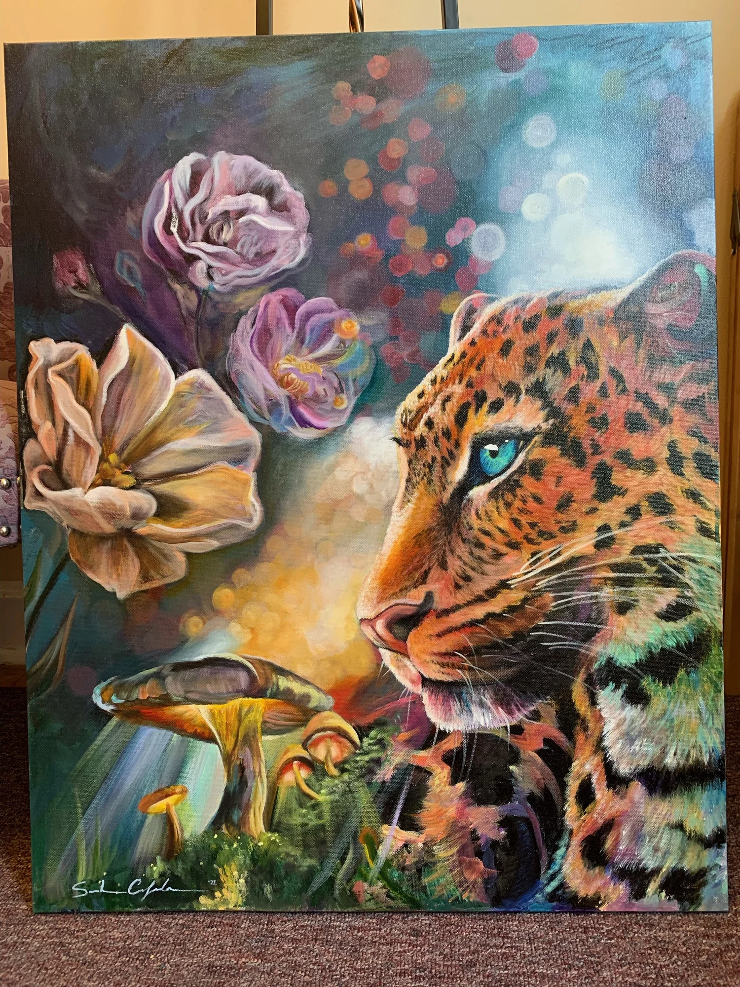 Sapphire Morning — Acrylic Earth - Art by Sarah Calzada
