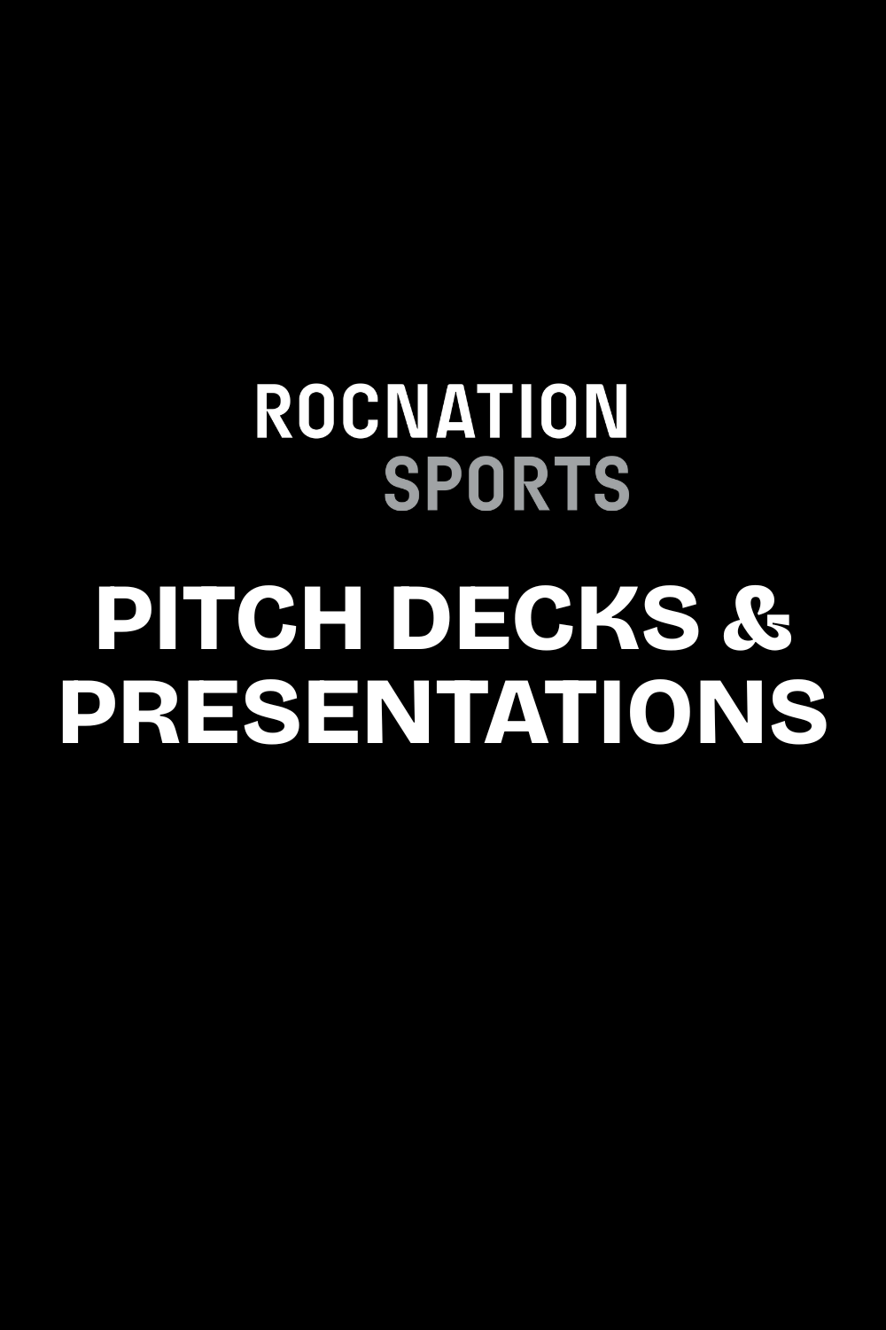 Pitch Decks & Presentations