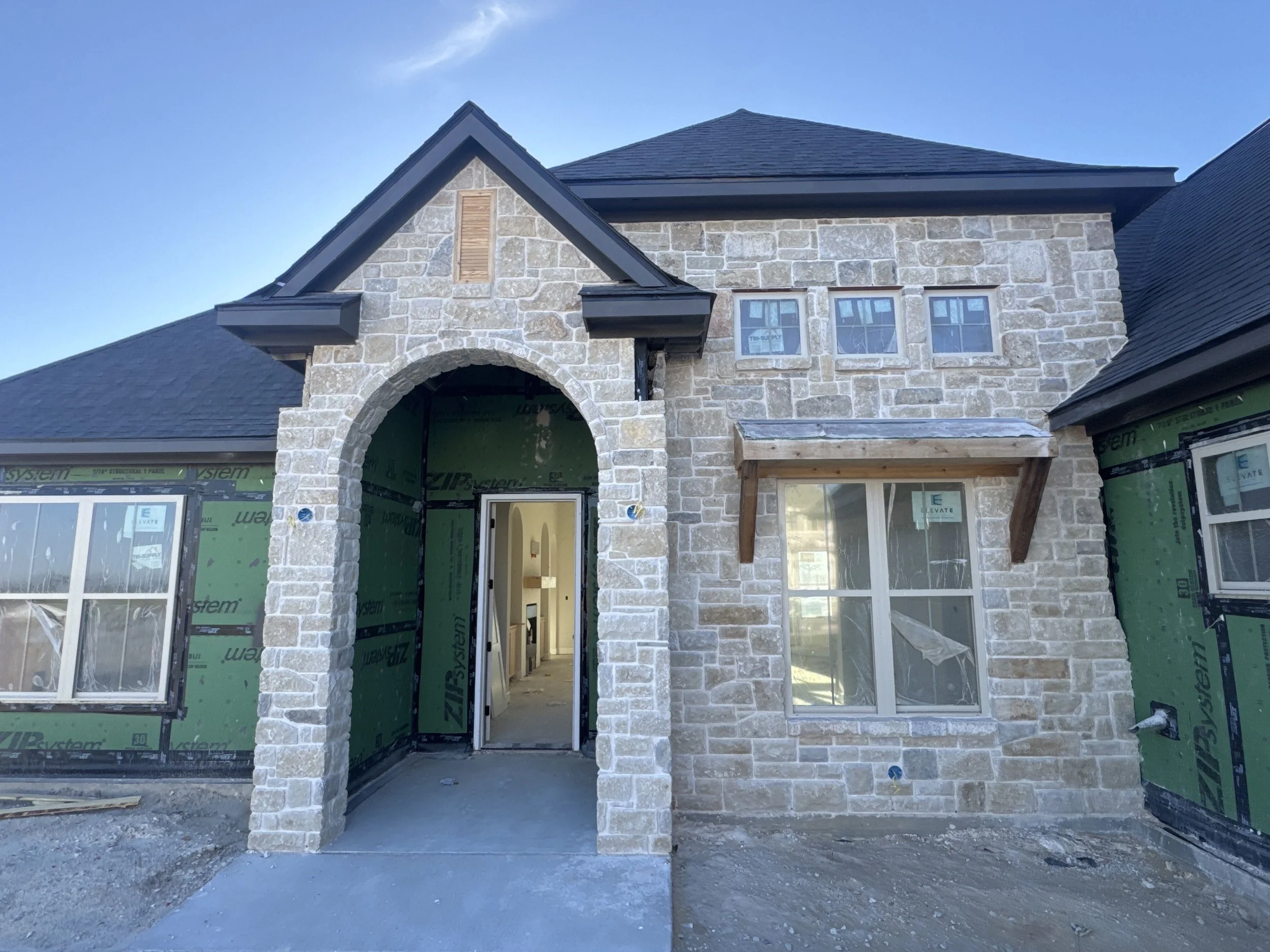 Under Construction Home built by Ridgewood Custom Homes in Stella Ranch in Bryan, TX