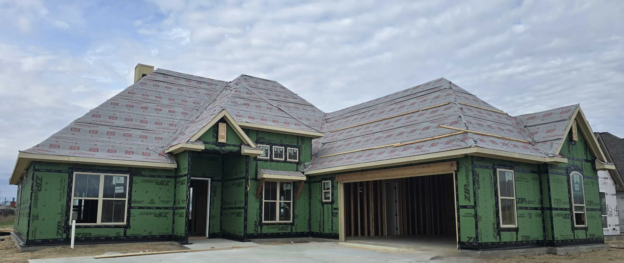 Under Construction Home built by Ridgewood Custom Homes in Stella Ranch in Bryan, TX