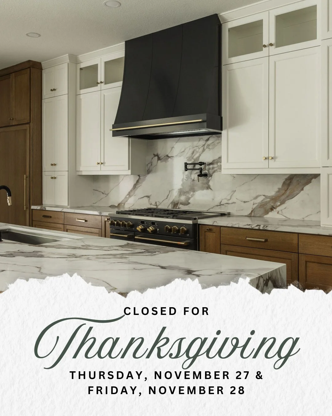 Our office will be closed Thursday, November 27 and Friday, November 28 as our team celebrates Thanksgiving with our families. We will resume normal business hours on Monday, December 1. ⁠
⁠
Wishing you all a Happy Thanksgiving! ⁠
⁠
#happythanksgivin