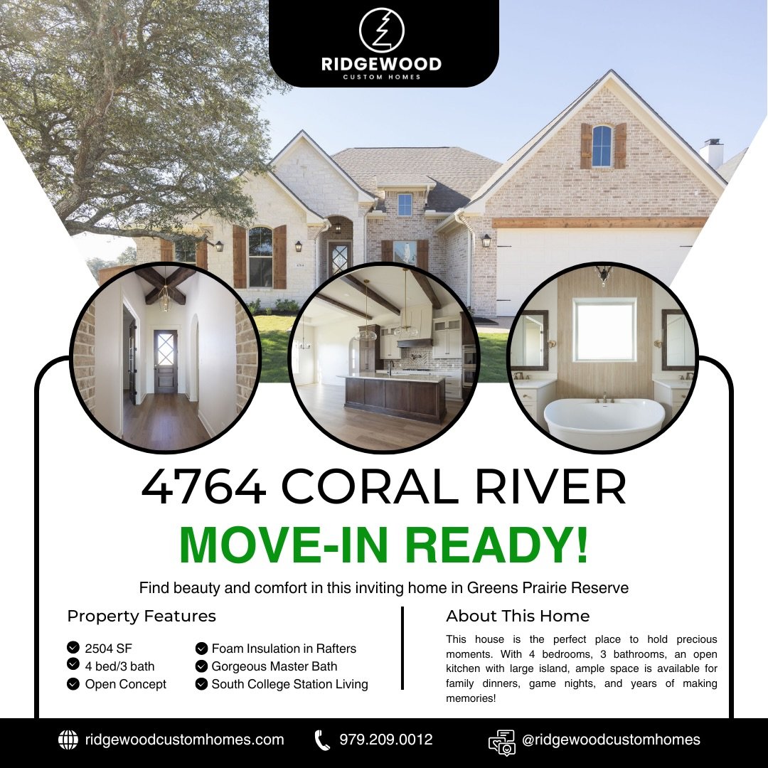 Welcome home to Greens Prairie Reserve 💚

4764 Coral River is move-in ready and made for real life: 4 bedrooms, 3 bathrooms, and plenty of space to spread out, gather, and unwind. Tucked inside a beautiful community that feels calm, connected, and w