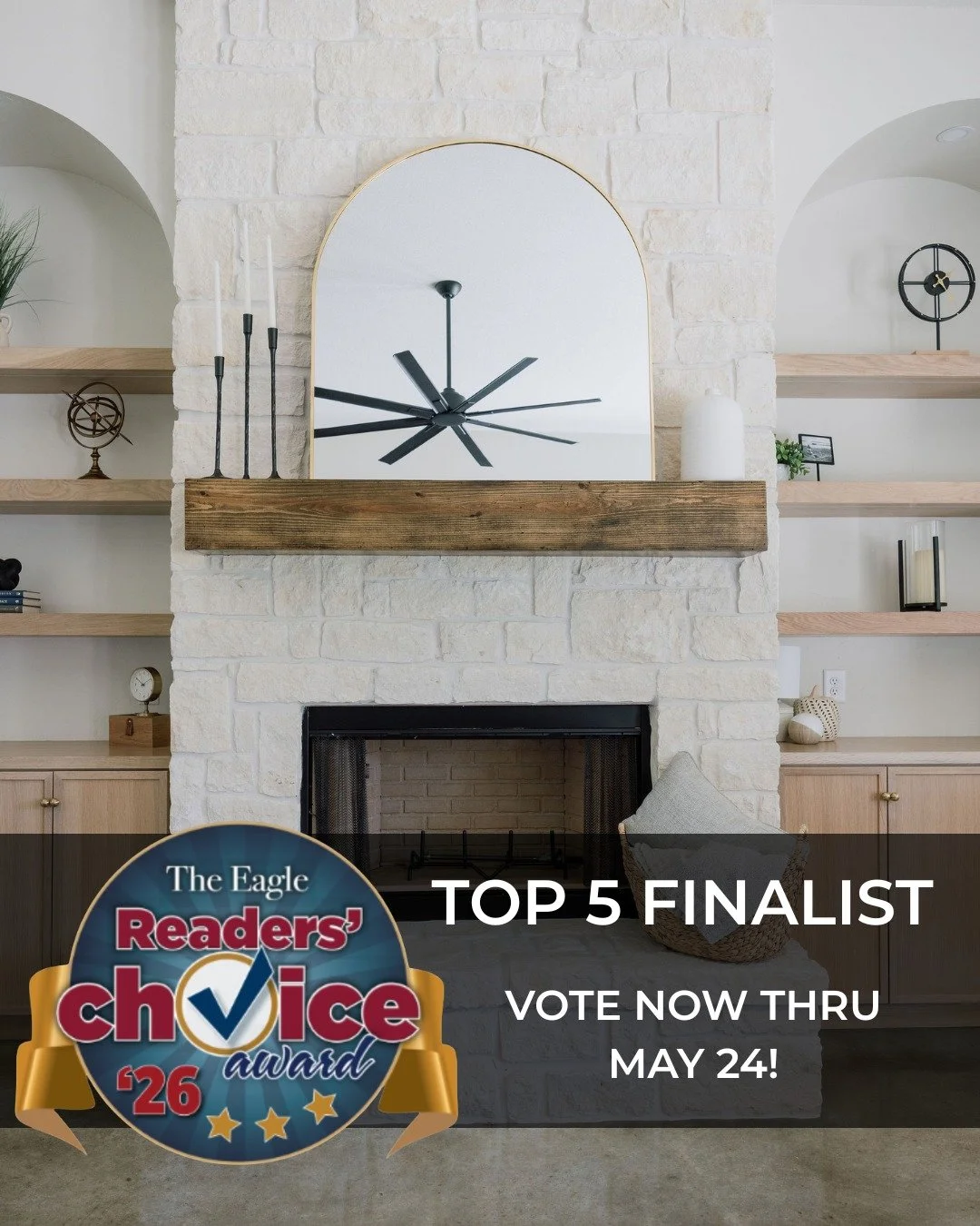 We&rsquo;re honored to be nominated again this year for The Reader&rsquo;s Choice Best Home Builder. 

If we&rsquo;ve helped build your dream home, inspired your future plans, or simply made you feel welcome along the way, we&rsquo;d love your vote!
