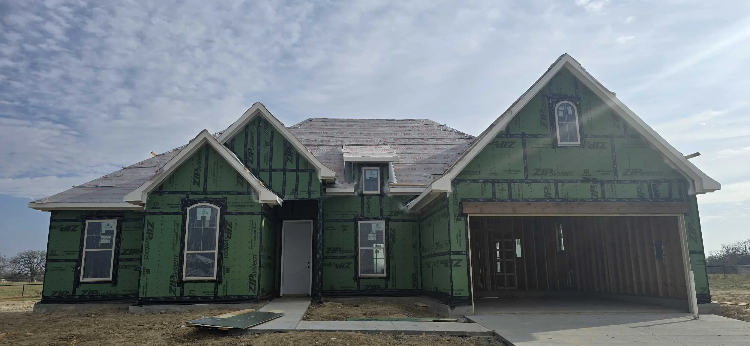 Under Construction Home built by Ridgewood Custom Homes in Stella Ranch in Bryan, TX