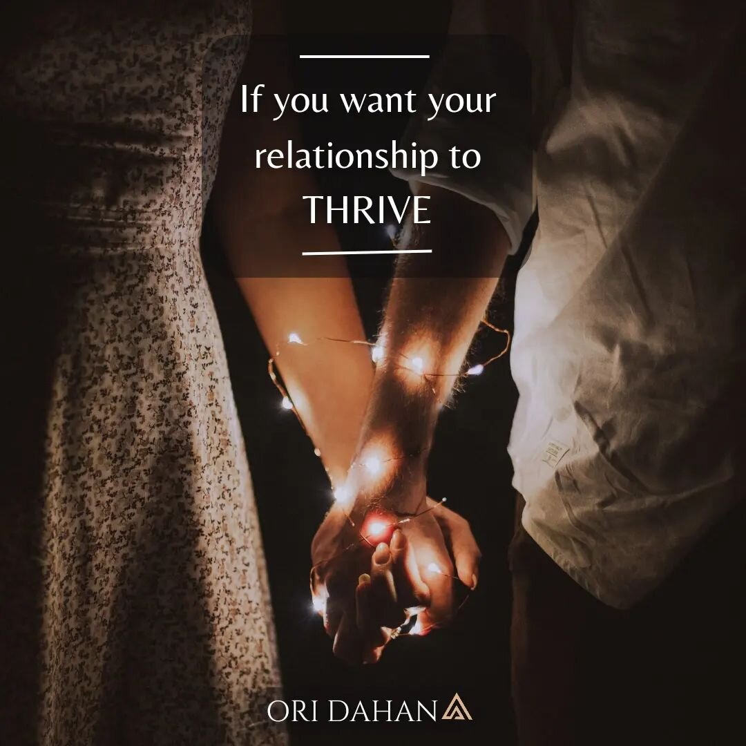IF YOU WANT YOUR RELATIONSHIP TO THRIVE...

One thing I clarify to couples I work with straight off the bat

Is that In every relationship there are two, very important &quot;categories&quot; of work.

The personal and the relational.

The relational