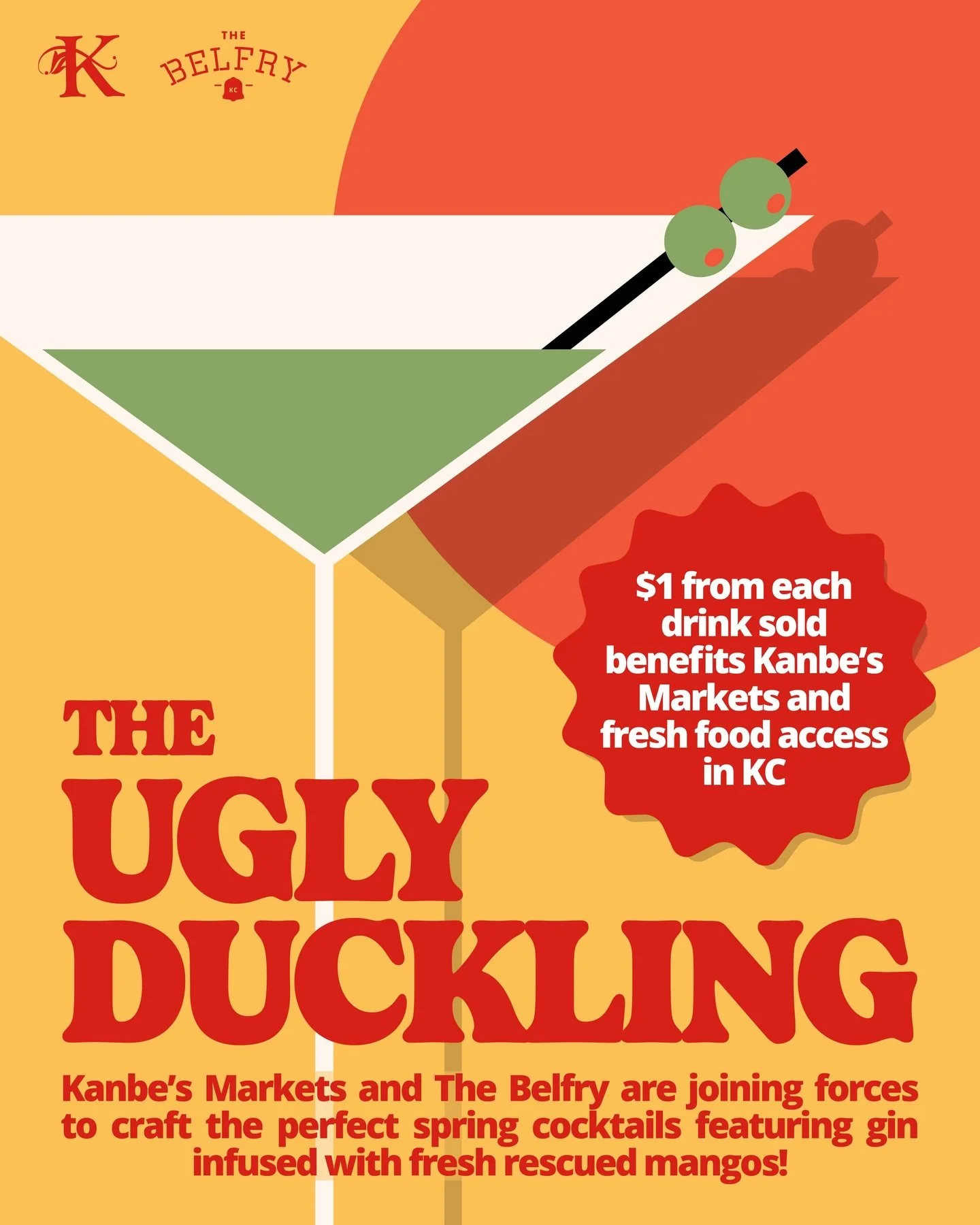 Catch the Ugly Duckling 🥭✨ on Belfry&rsquo;s spring menu💐because good things happen when nothing goes to waste.

Made with Kanbe&rsquo;s redirected mangos keeping good fruit in play + giving back ♻️💛

$1 from every drink supports Kanbe&rsquo;s Mar