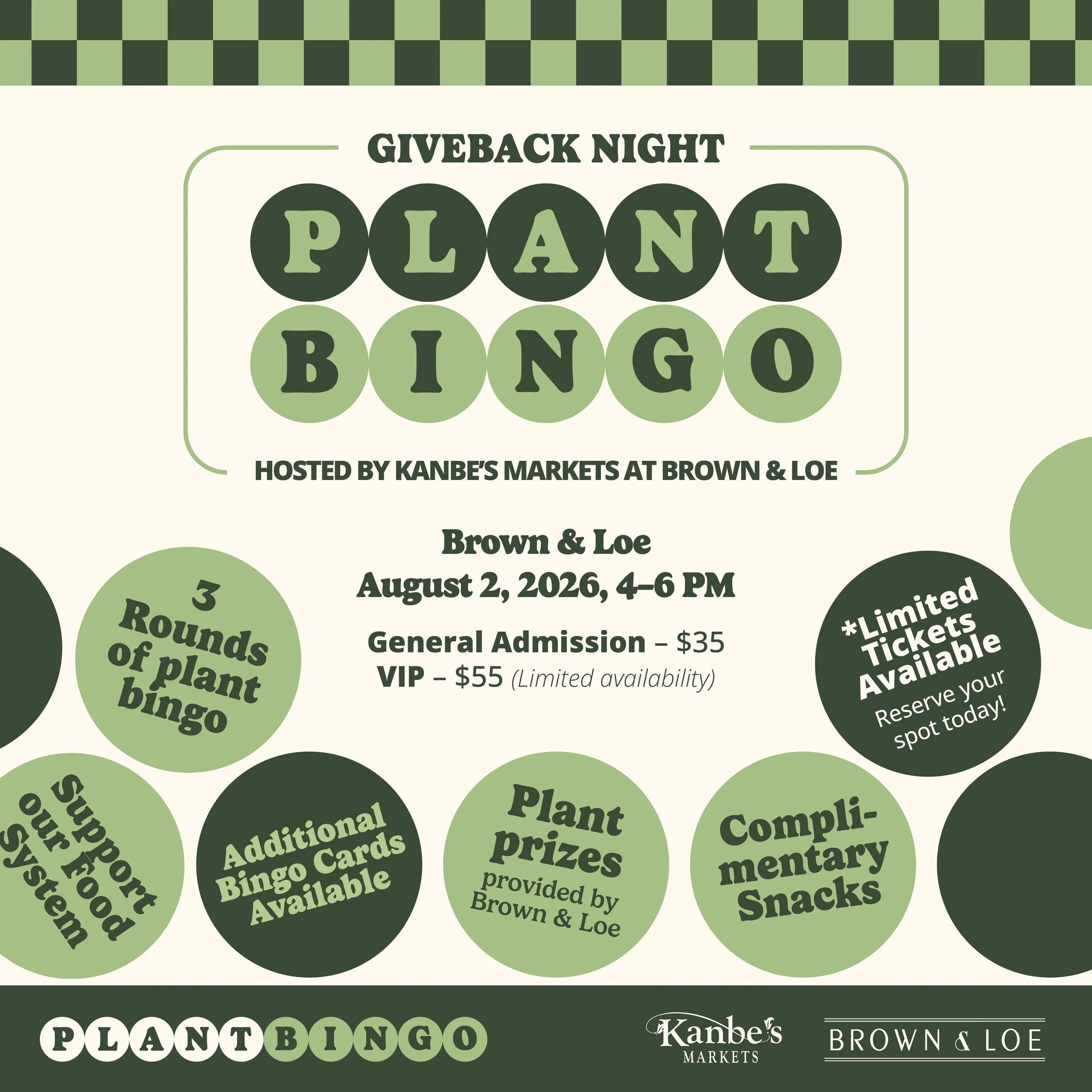 Plant Bingo Giveback Night