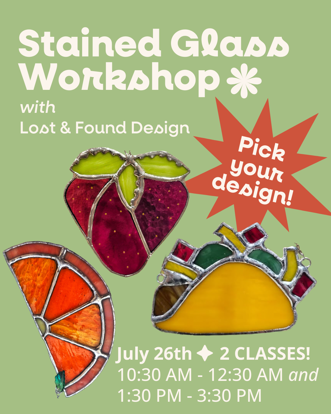 Stained Glass Morning Class - July 