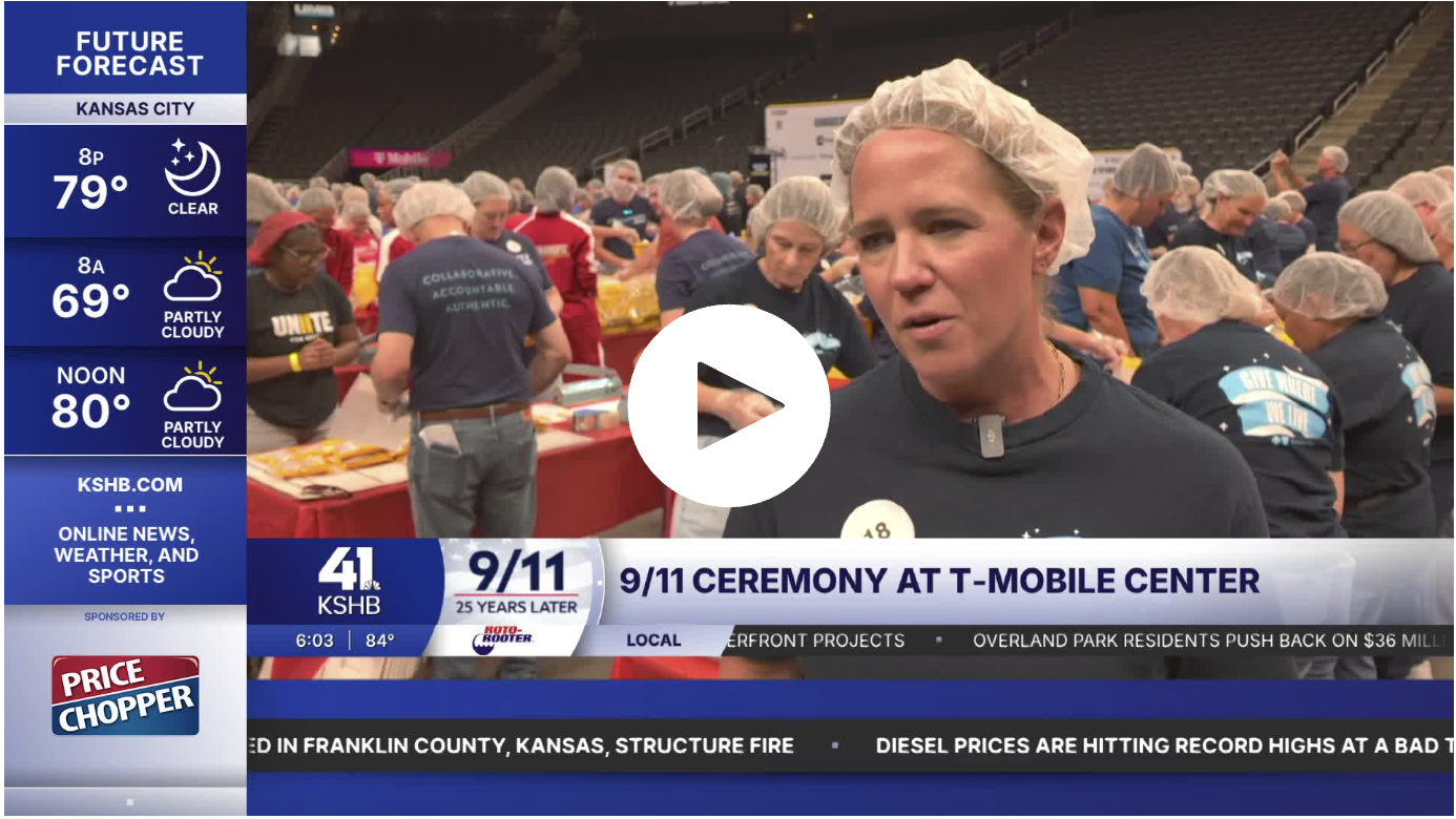 700 volunteers pack nearly 200,000 meals to honor lives lost on 9/11 through 'Honor Through Action'