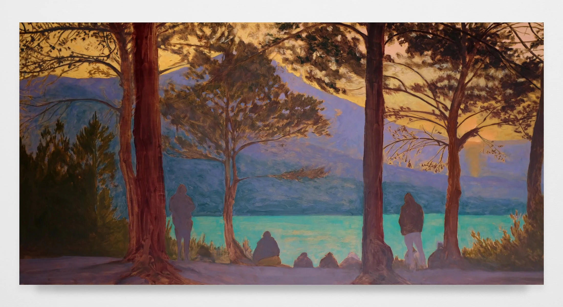 Observers 36 x 72”
, oil on mahogany panel, 2025