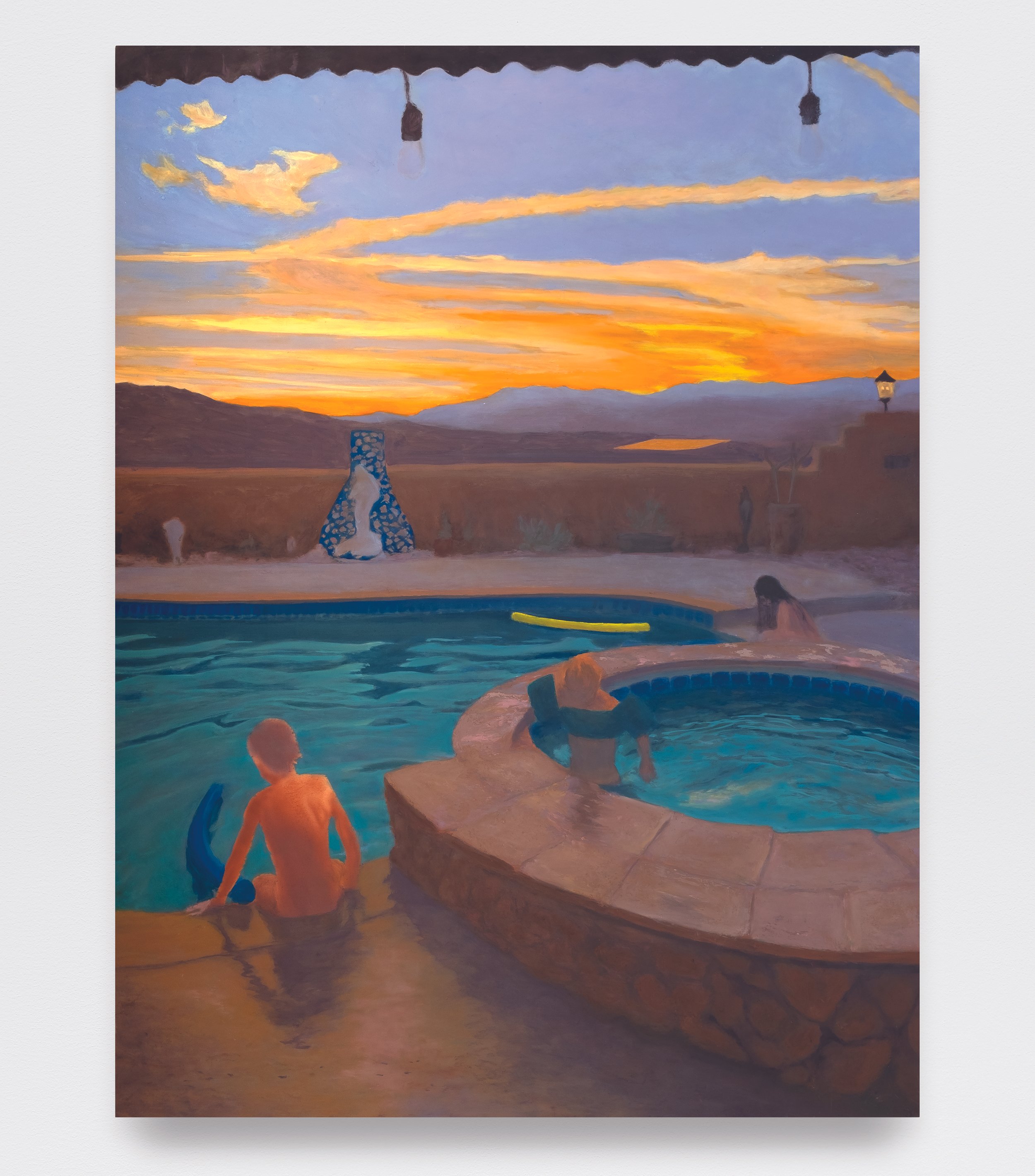 Oasis, 48 x 36", Oil on acrylic on panel, 2024
