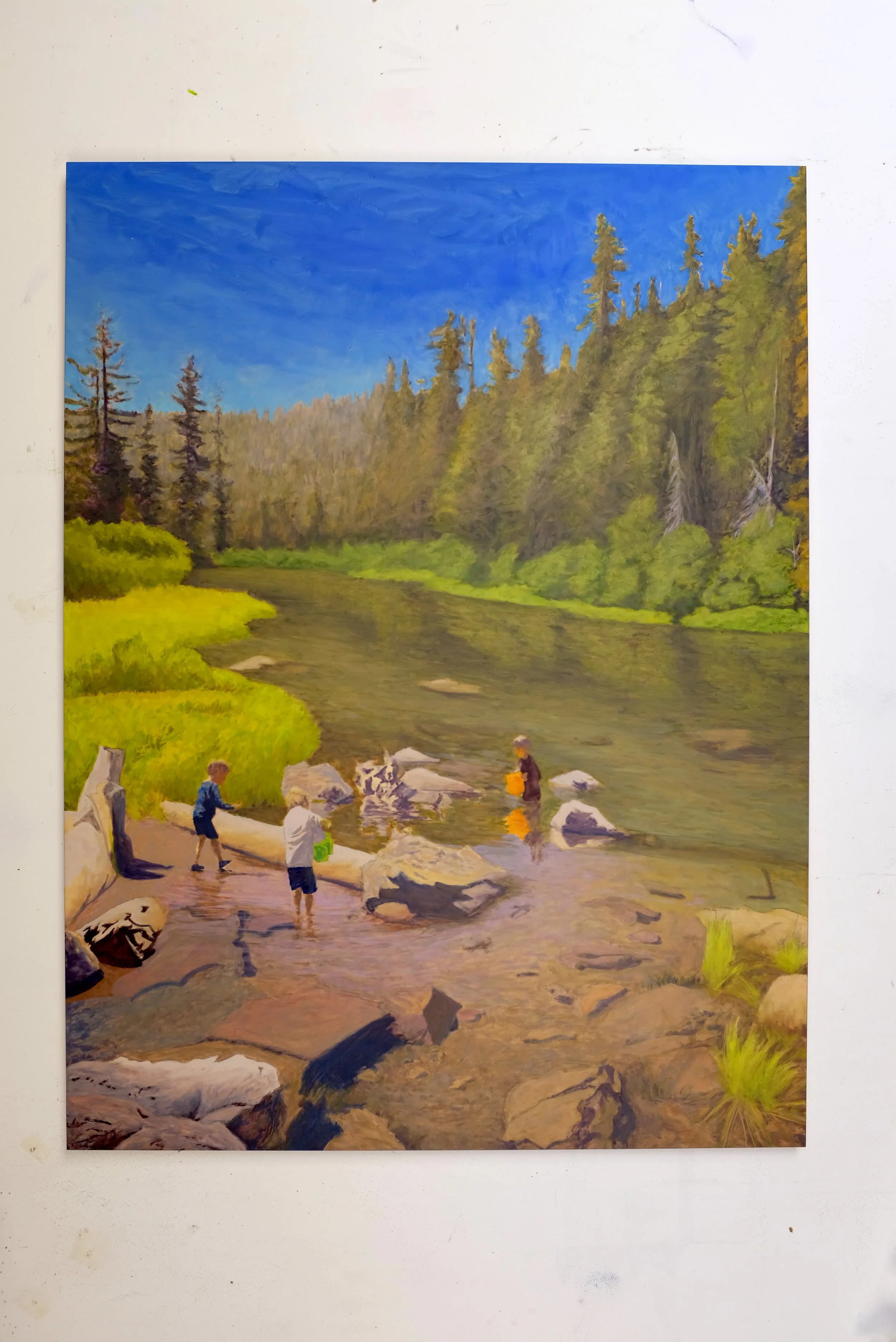 Truckee River, 48 x 36", Oil on panel, 2025