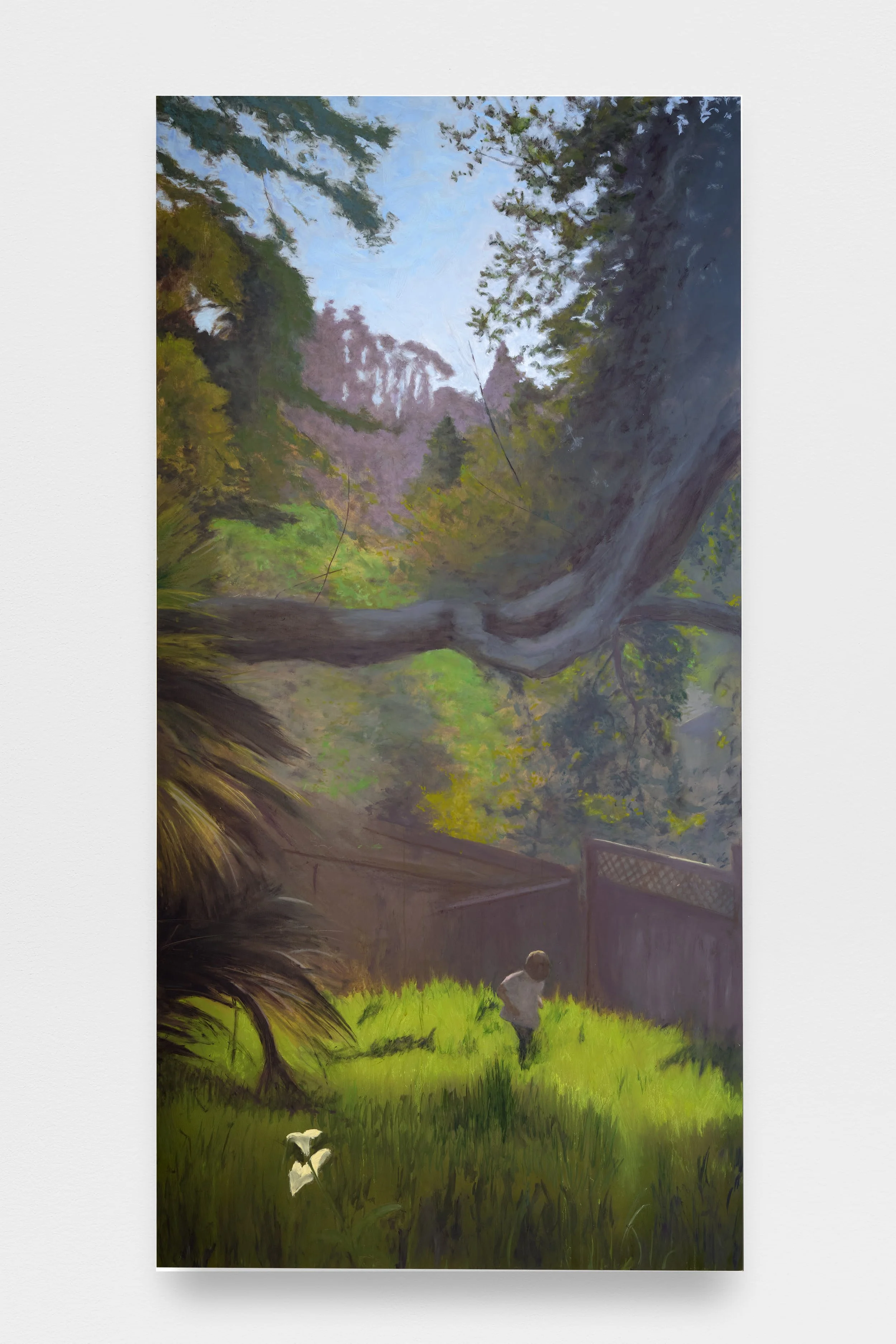 Backyard Bliss, 72 x 36”
, oil on acrylic on panel, 2024