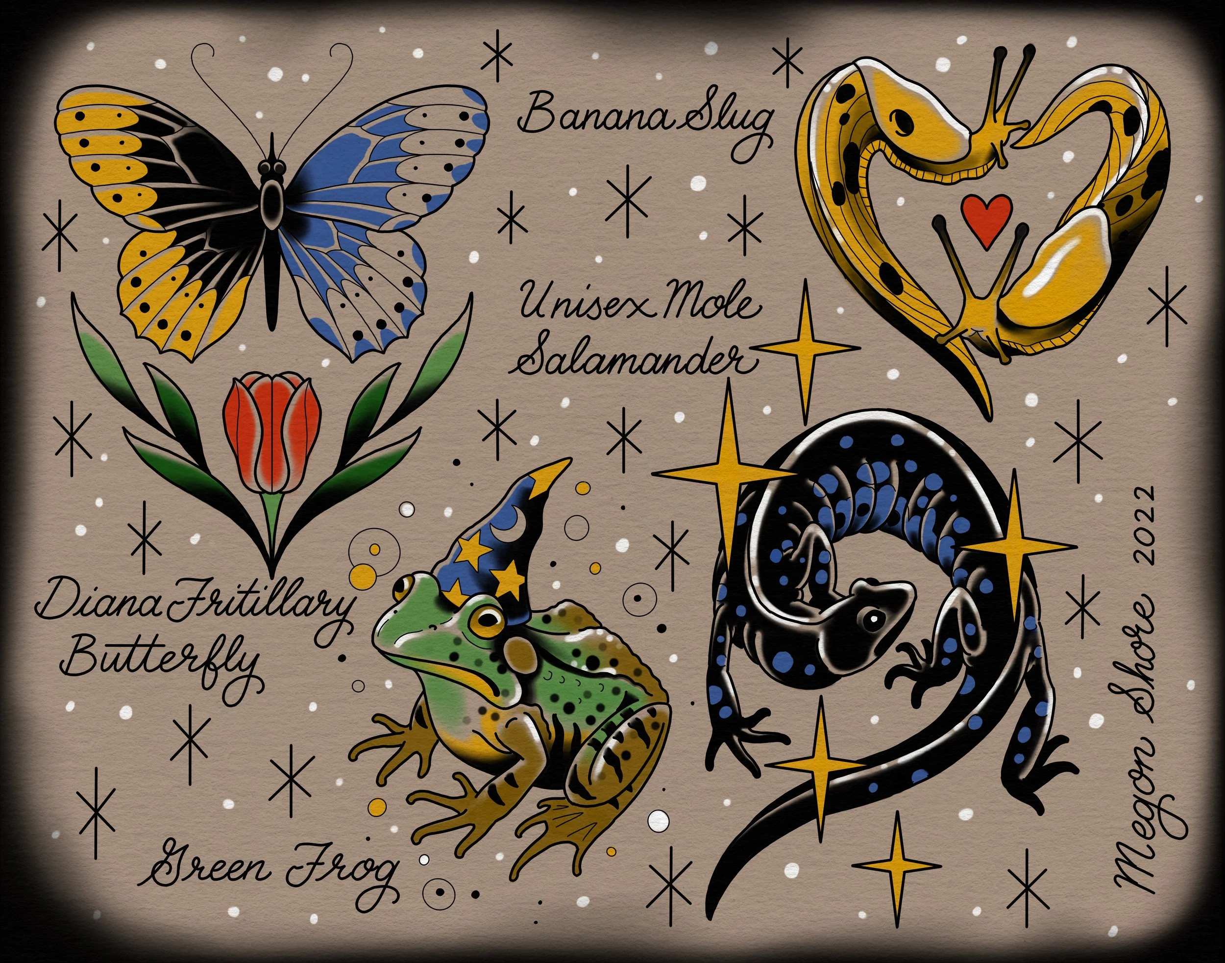 Gender Non-Conforming Animals - Flash Sheet Print