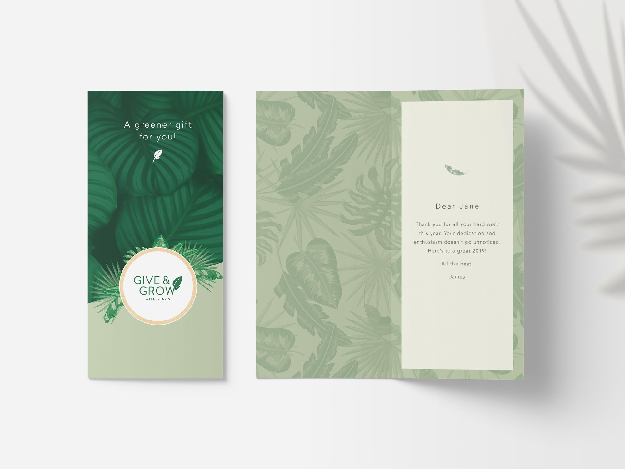 Gift Card with personalised message