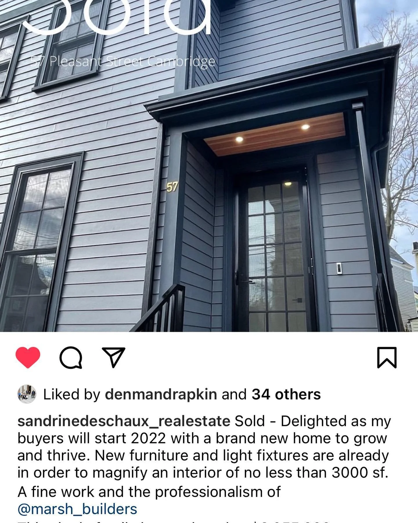 We Closed out our Cambridge historic renovation this week! Thanks to @sandrinedeschaux_realestate for bringing the wonderful buyers!