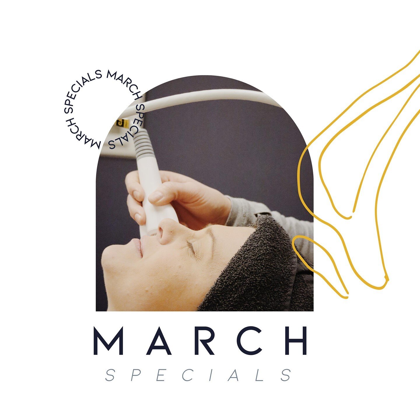 March Specials are coming in hot 🔥⁠
⁠
Get 21% off the following services:⁠
⁠
✖️3-pack of fat-melting Bliss sessions⁠
✖️10-pack of cellulite reducing Legacy sessions⁠
✖️6-pack of skin-glowing chemical peels⁠
✖️4-pack of collagen-boosting Viva facials