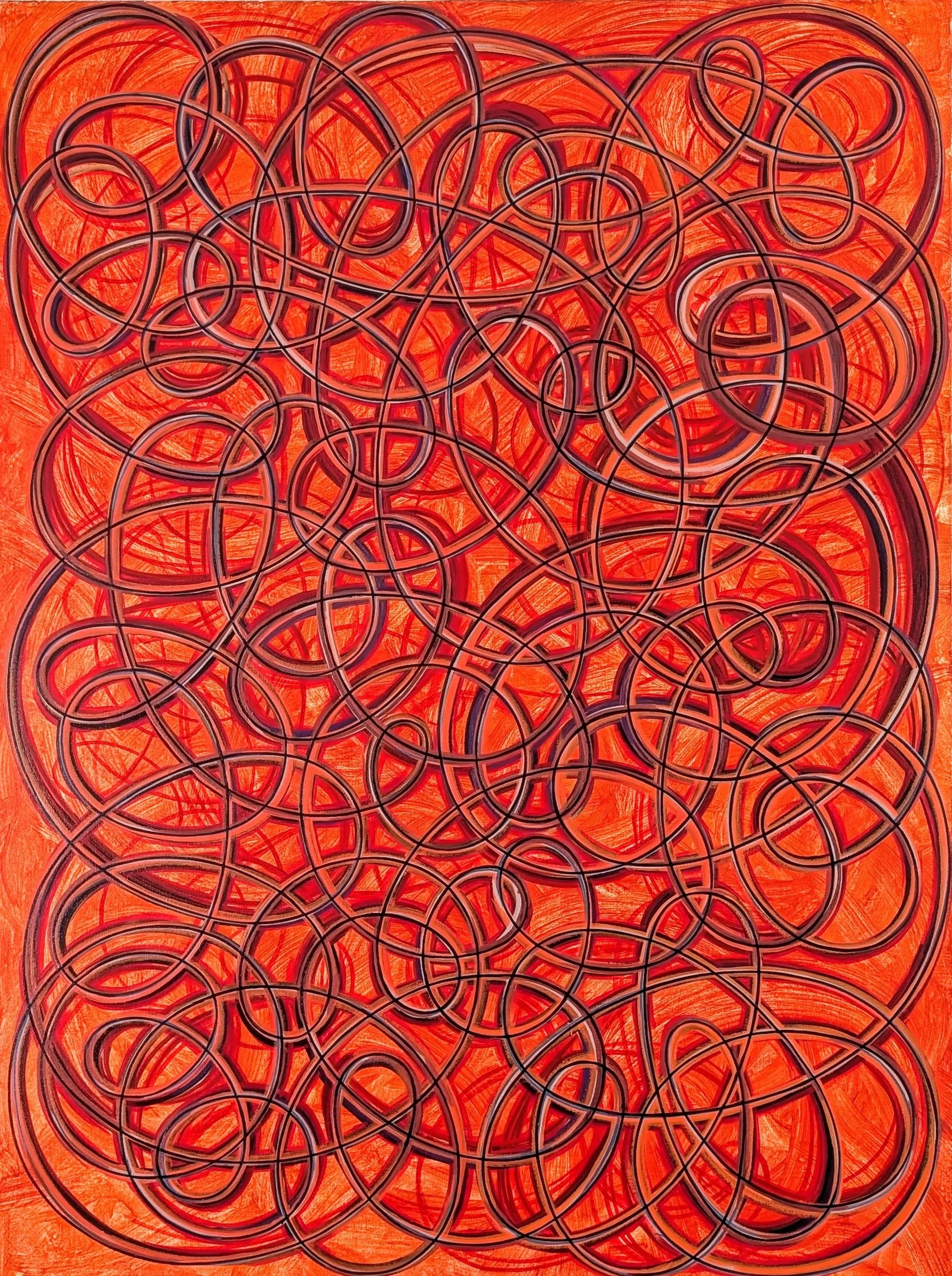 Russ Bailey,  Twist and Whisper , acrylic