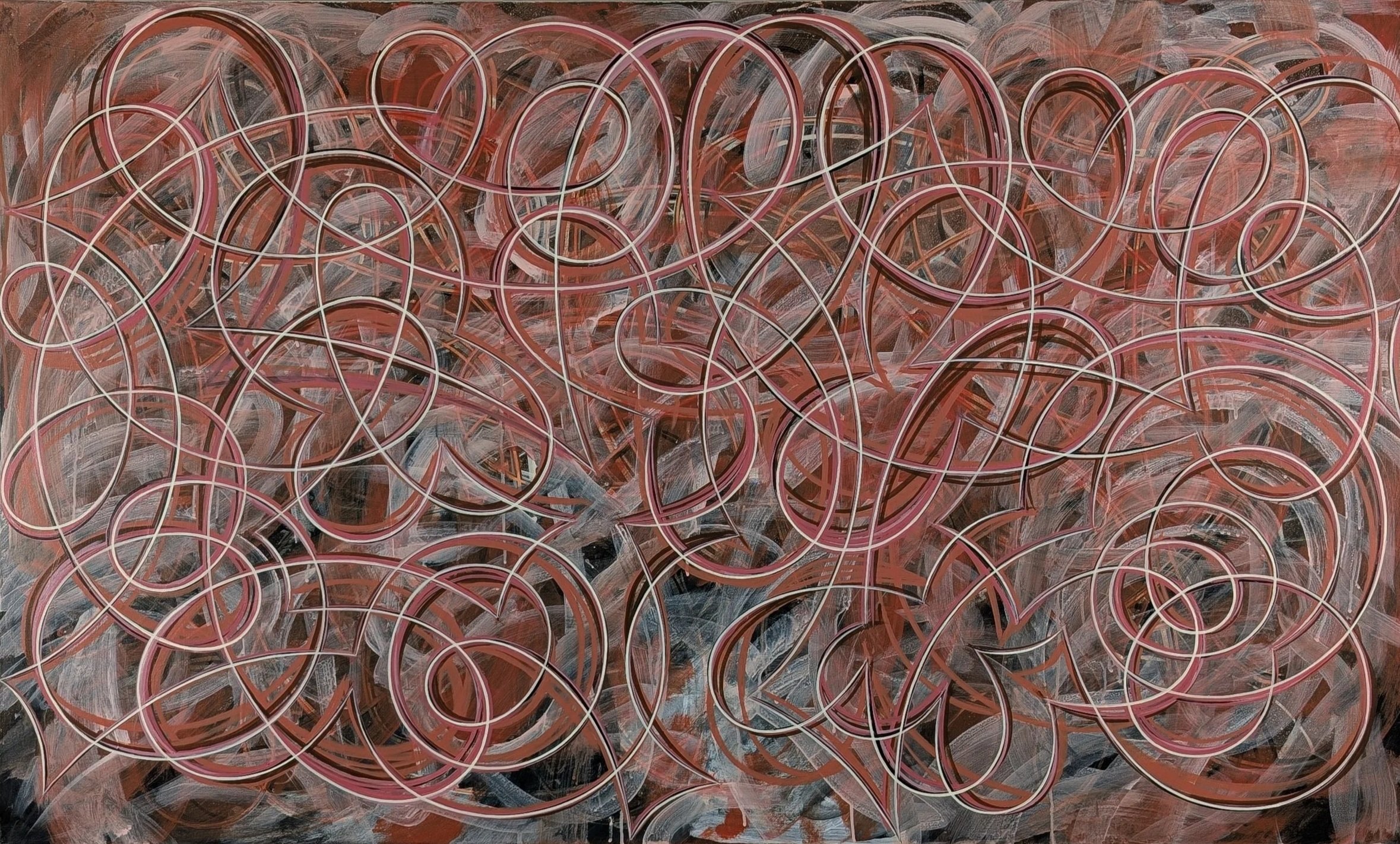 Russ Bailey   win your ideas so they can diverge  acrylic