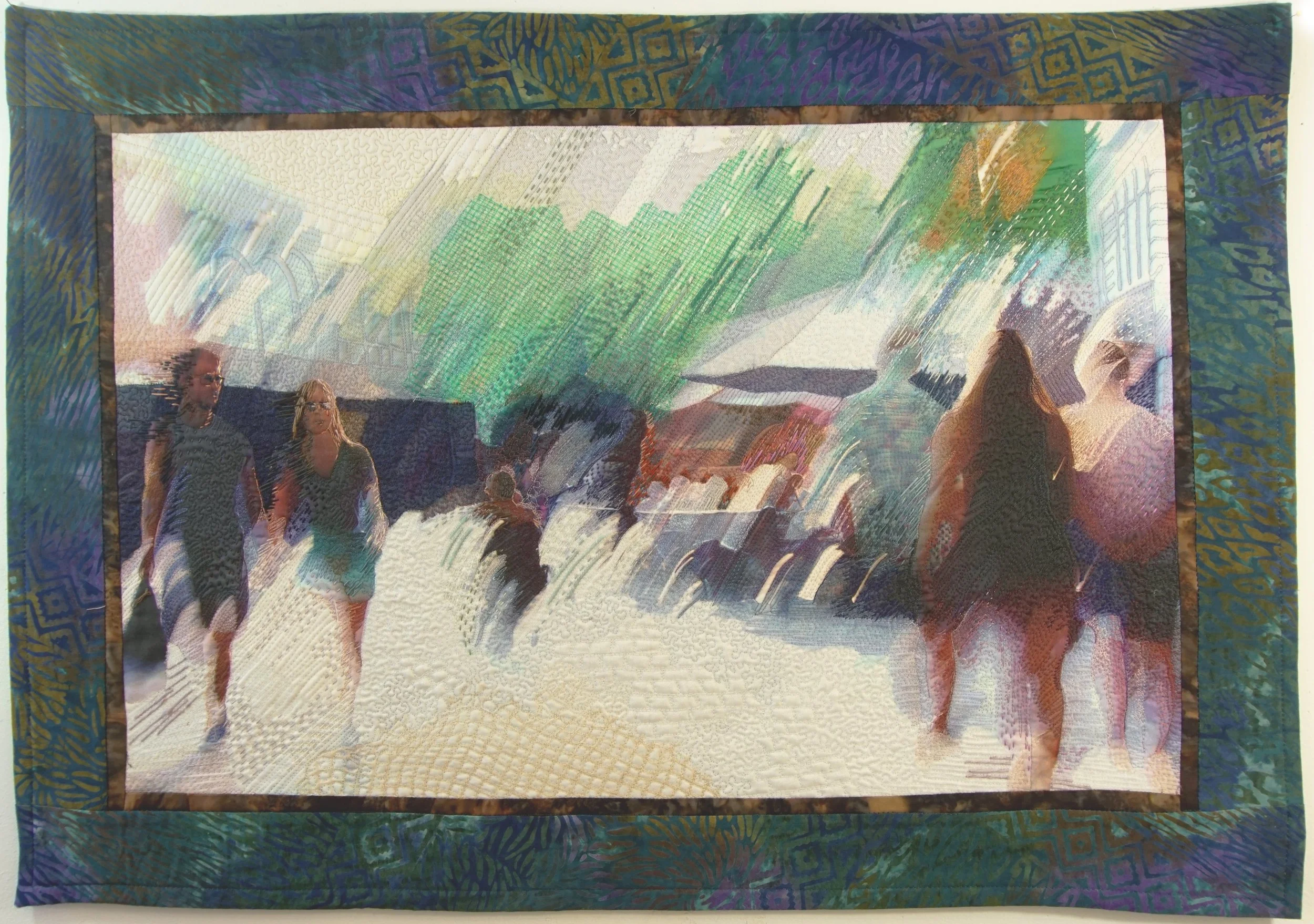 Jill Kerttula, Summer Mall, Fiber Art, 20x30 in. $275