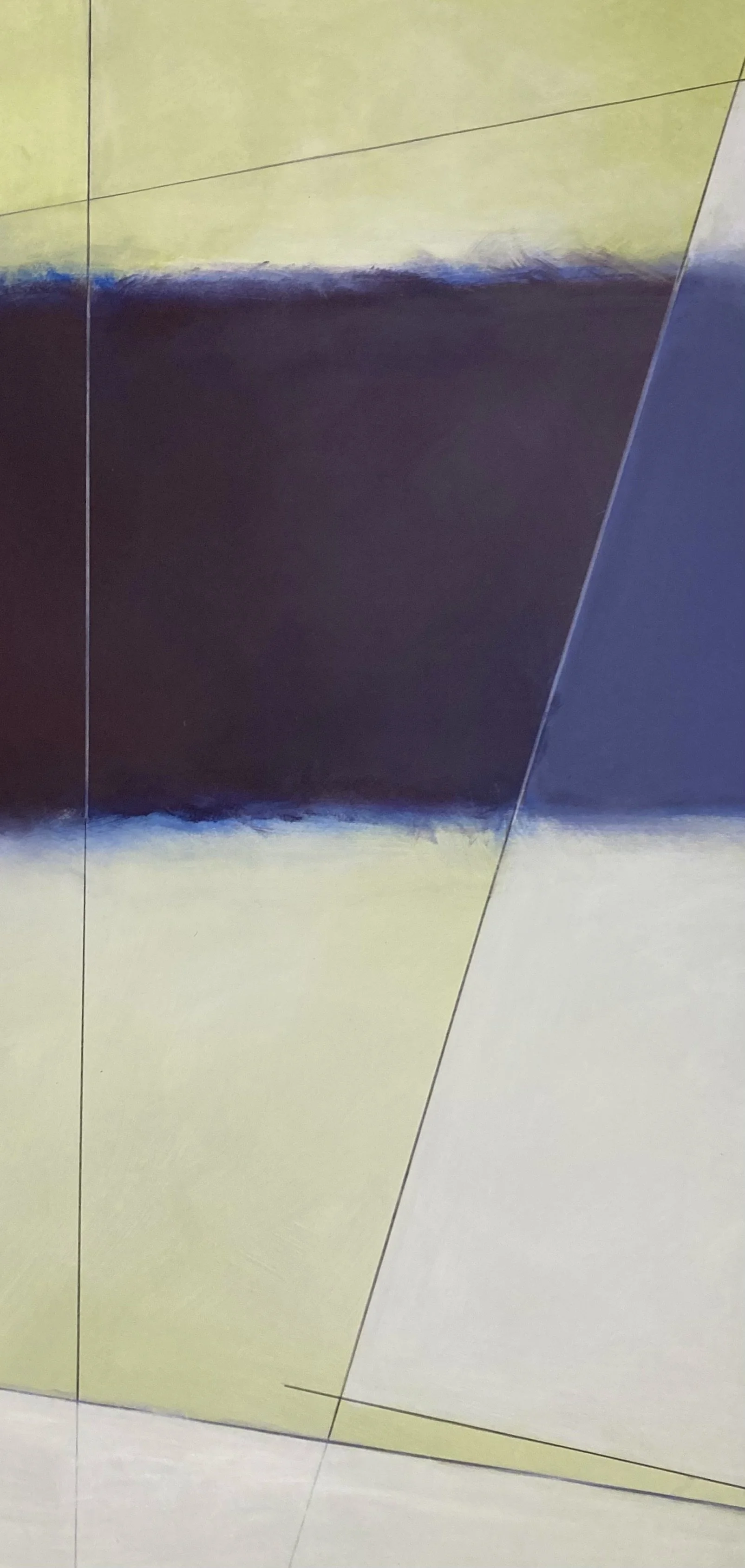 Caroline Coven,  Little Green , acrylic on paper