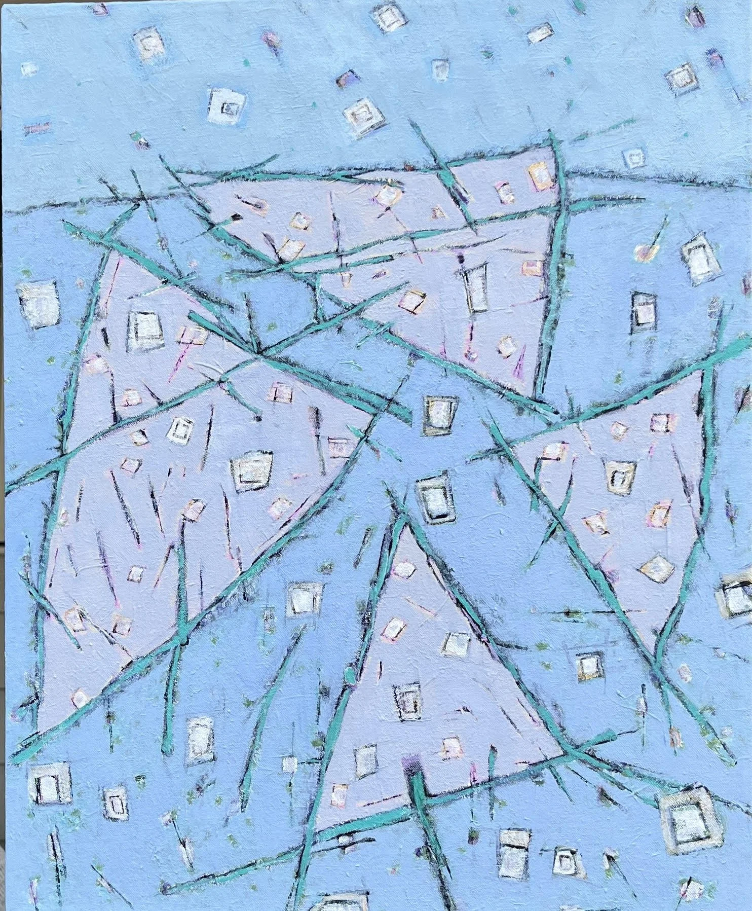 Susan Patrick, Sky Rise, acrylic