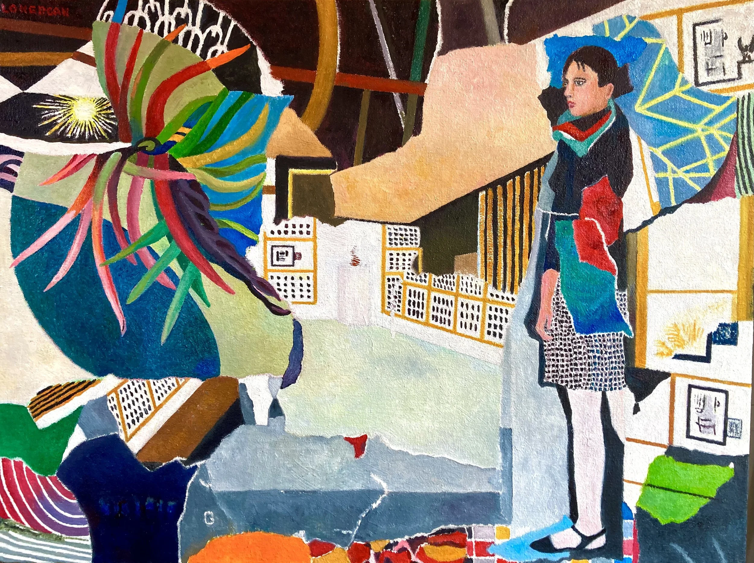 Kelly Lonergan,  The gallery,  oil on canvas
