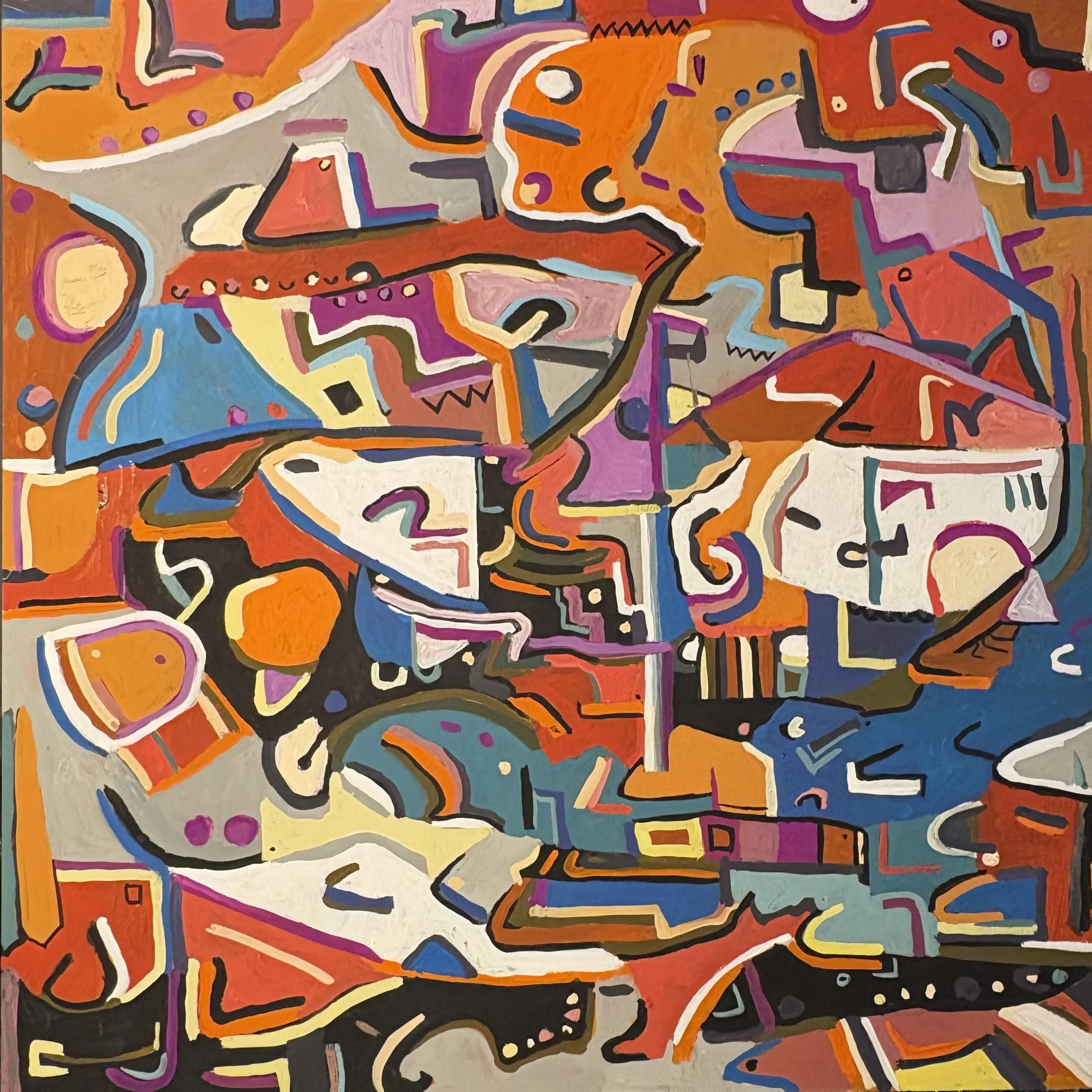 Michael Meredith,   Chow Chow,  acrylic on Panel