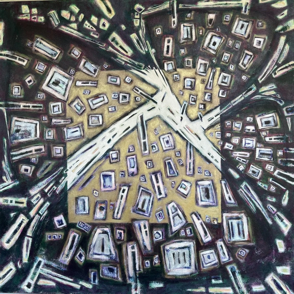 Susan Patrick ,January-September, acrylic