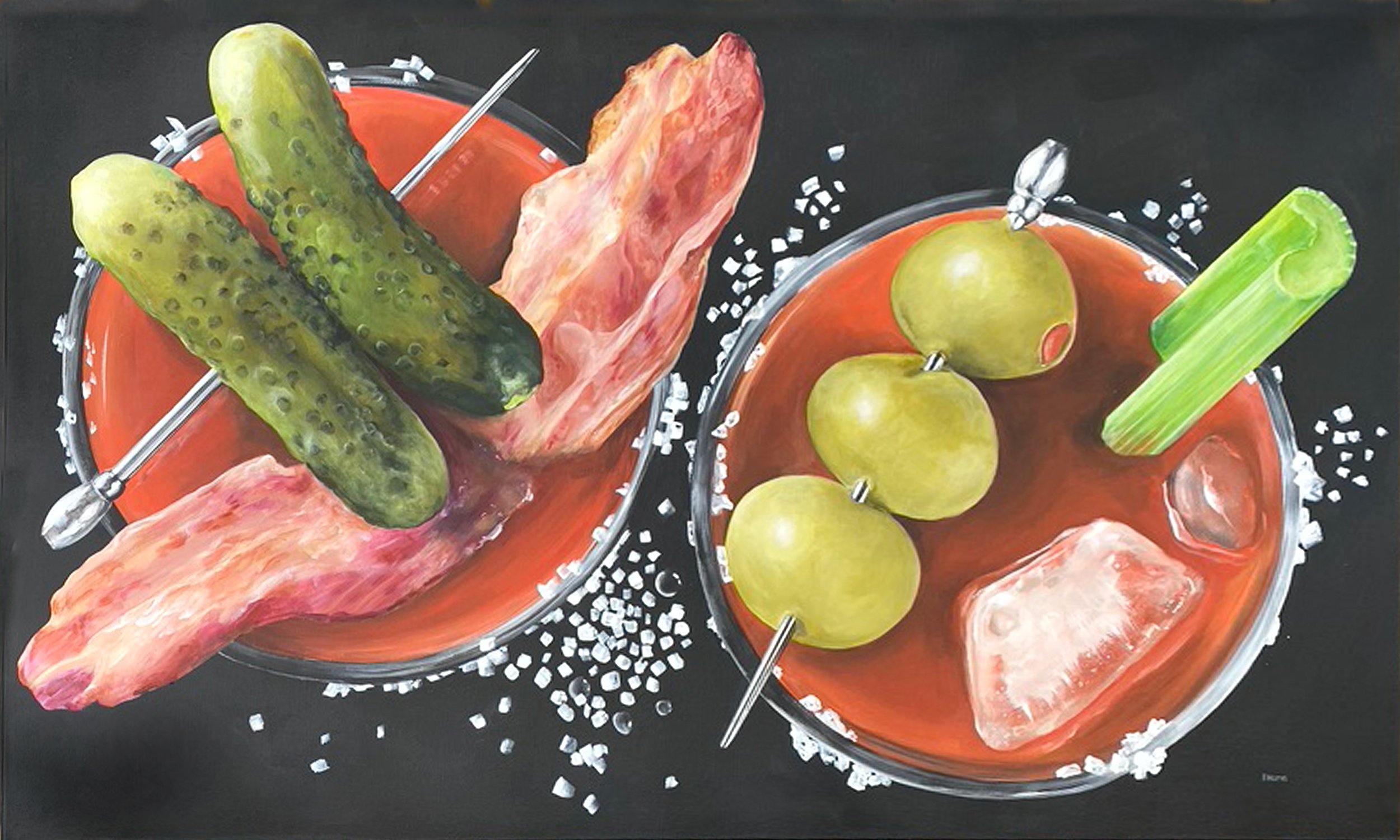 Robin Harris , Sunday Bloody Sunday,  acrylic on canvas