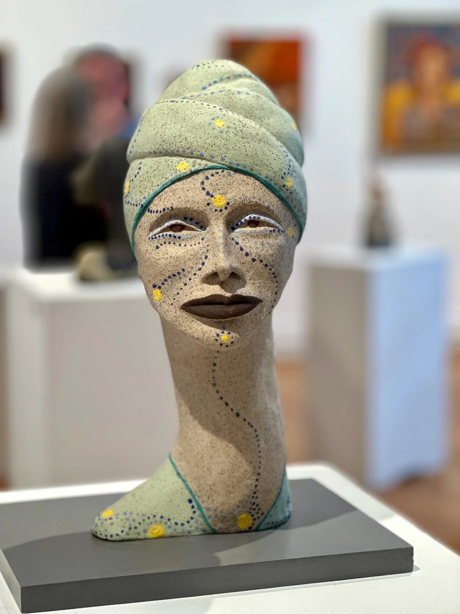 Ninni Baeckstrom, The Astrologer, Stoneware, 15x8x7 in. $900