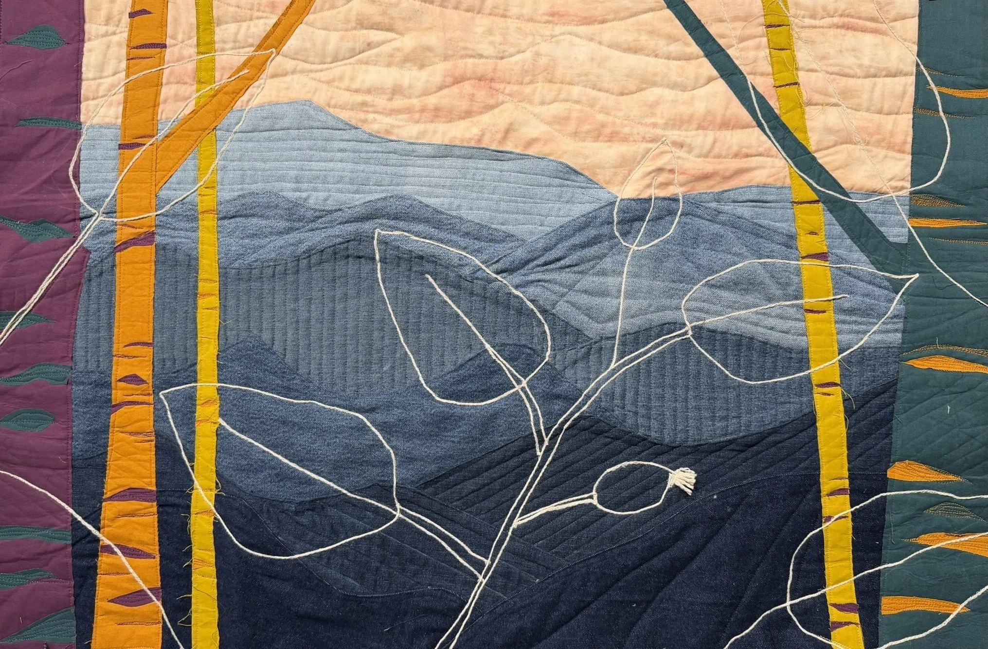 Dawn Hanson,  Birch Beech and the Blue Ridge , fiber