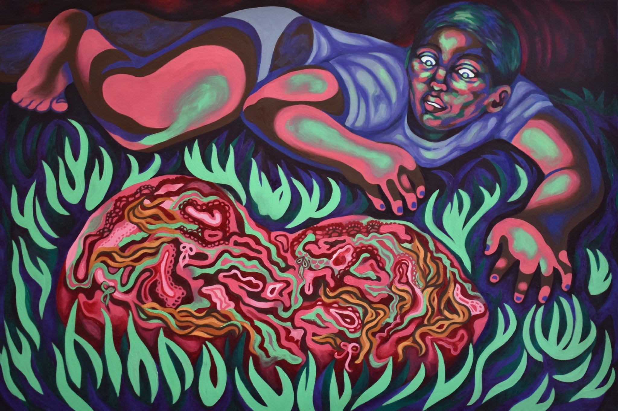 Sidney Hale,  Femme Hypnosis,  oil on canvas