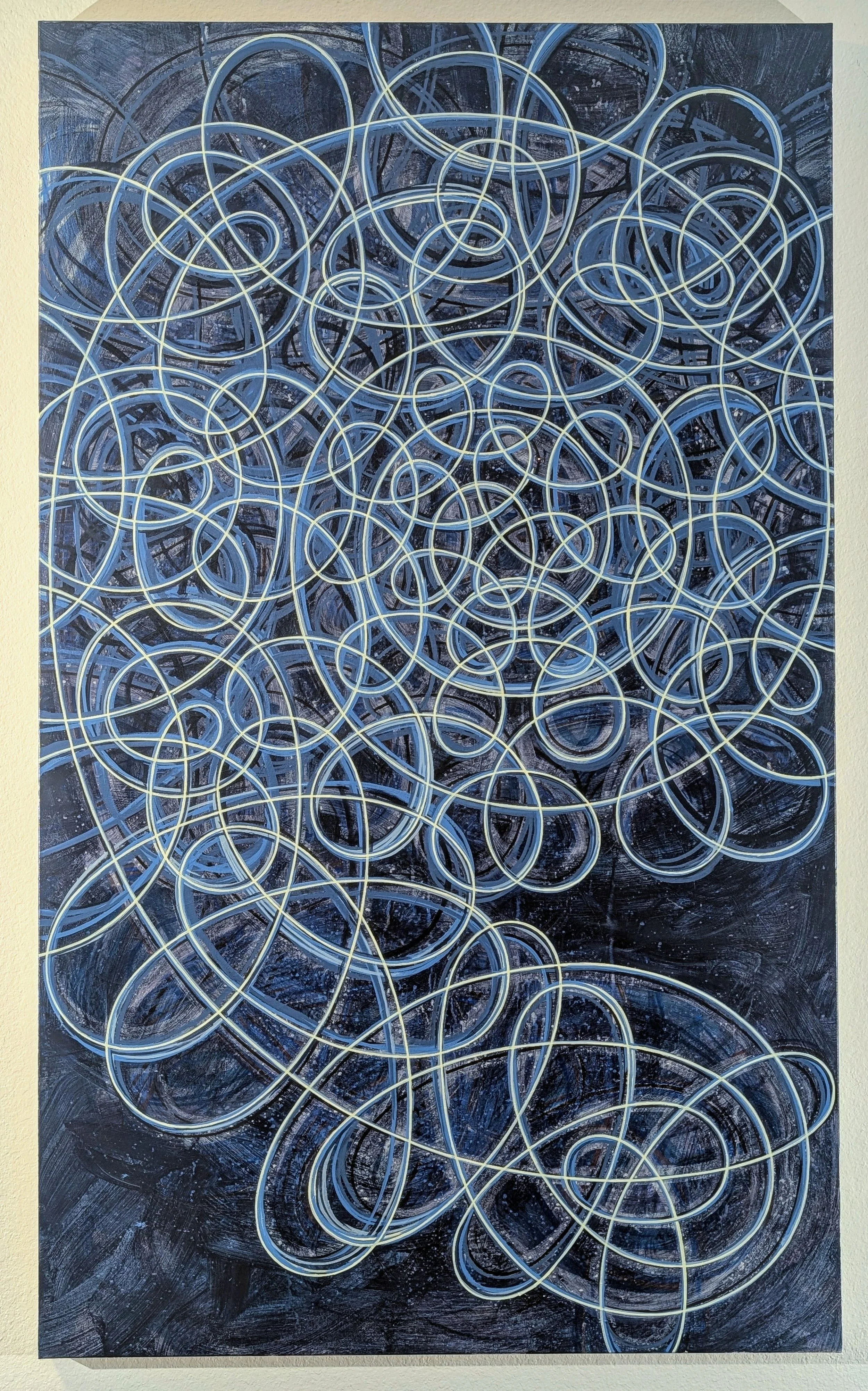 Russ Bailey, Get it all in there, Acrylic on Canvas, 60x36 in. $2,584