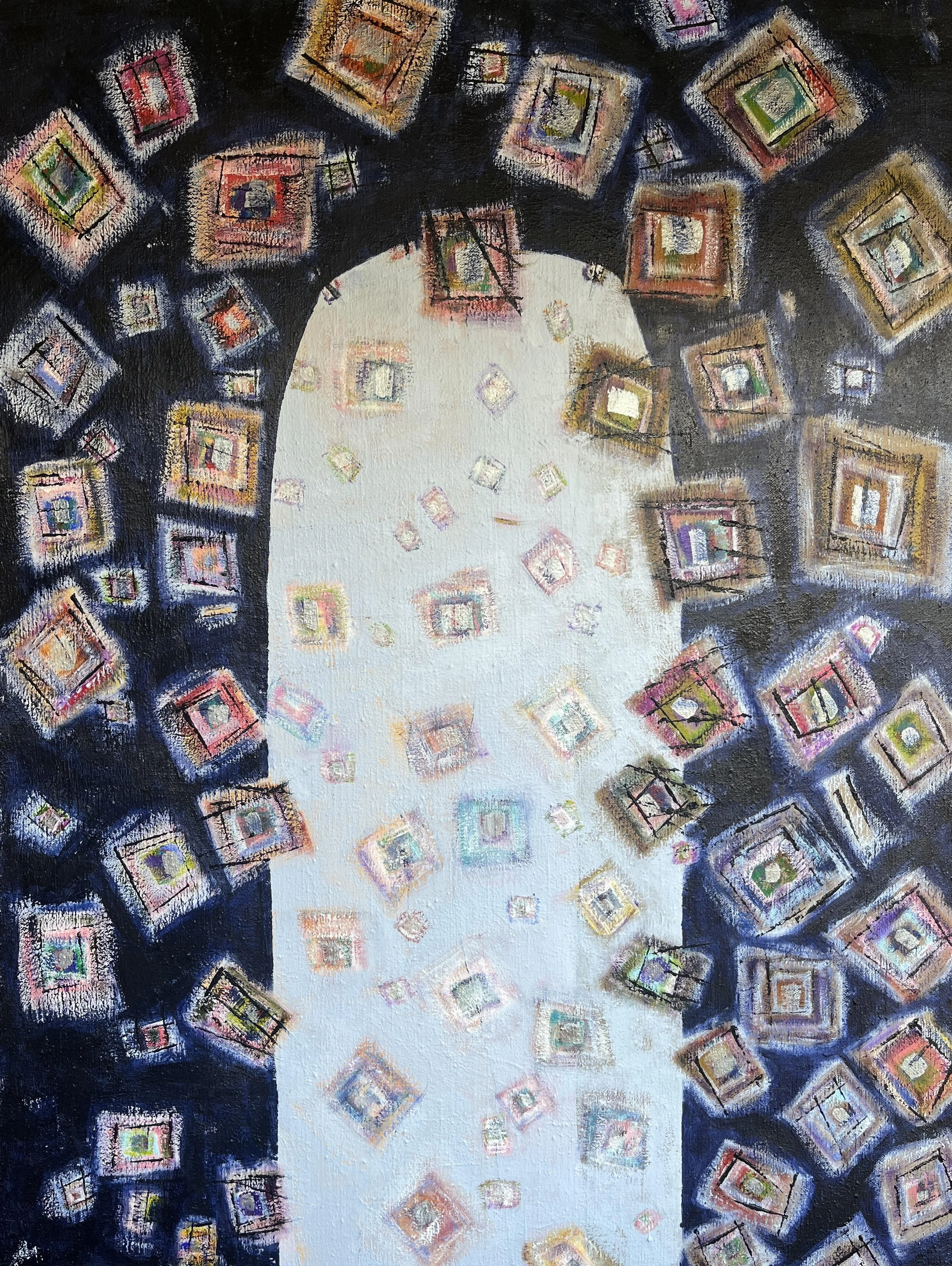 Susan Patrick,  Breathing In, Breathing Out,  acrylic