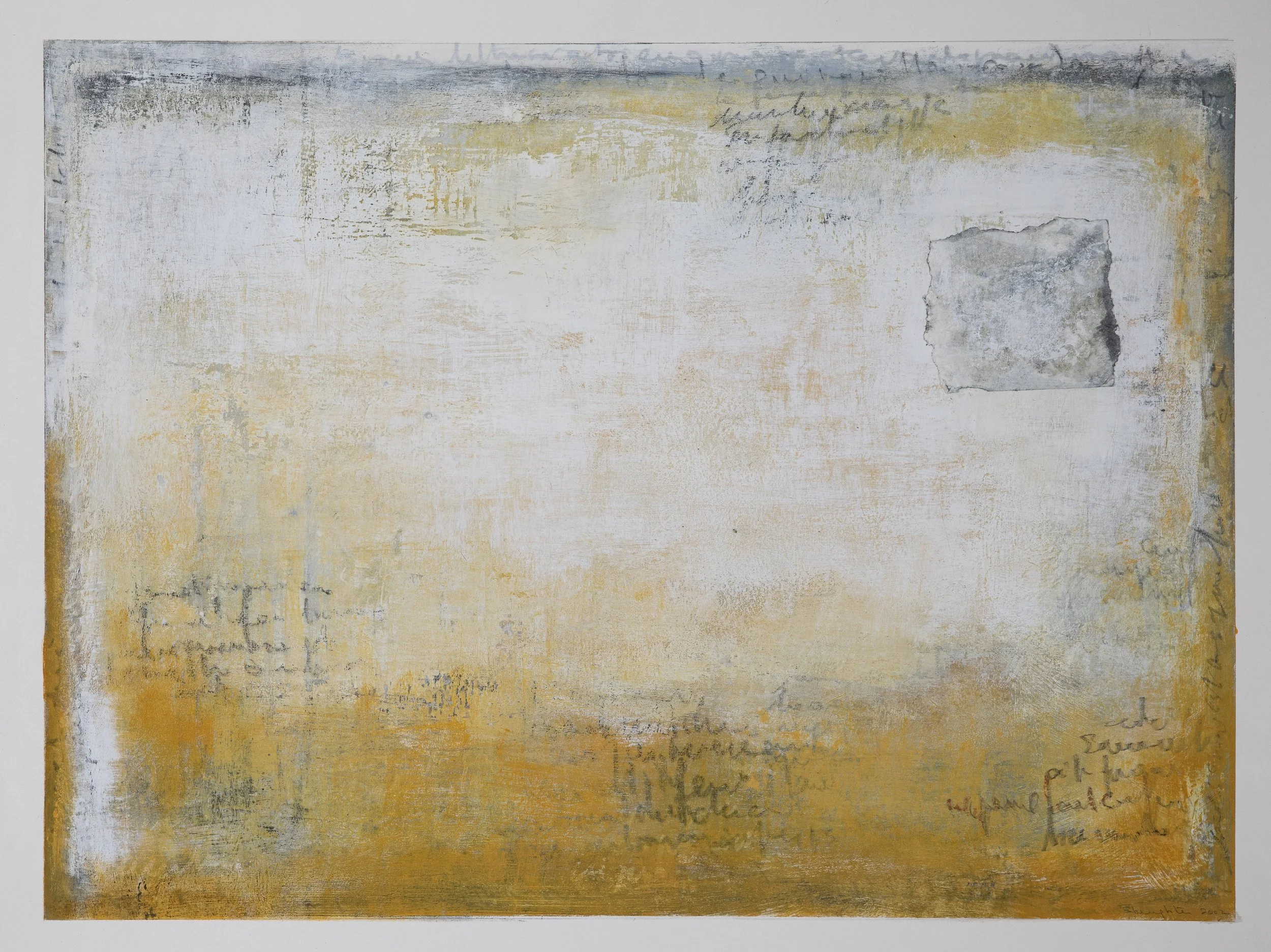 Anne Slaughter, It Was Yellow, Acrylic and graphite, 22x30 in. $3500