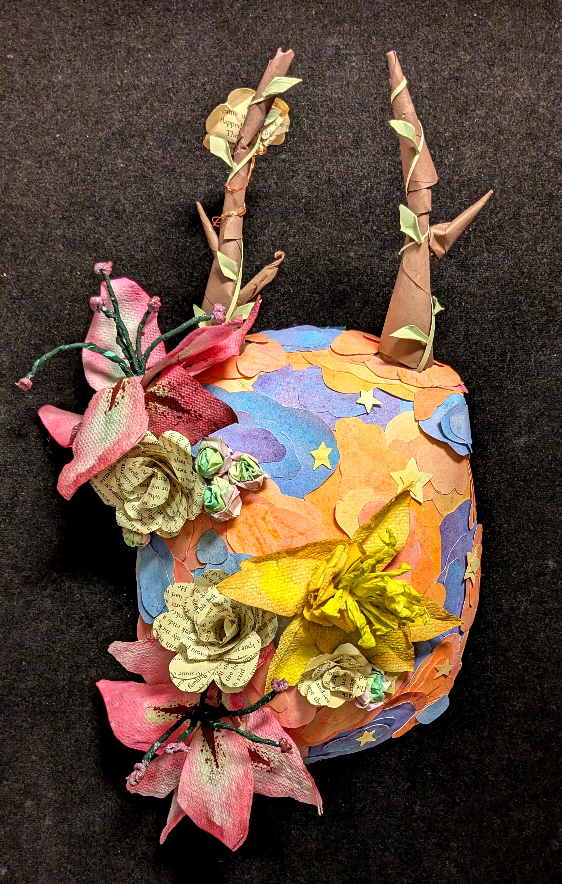 Drew Silvers, Magical Garden Mask , paper, CHS
