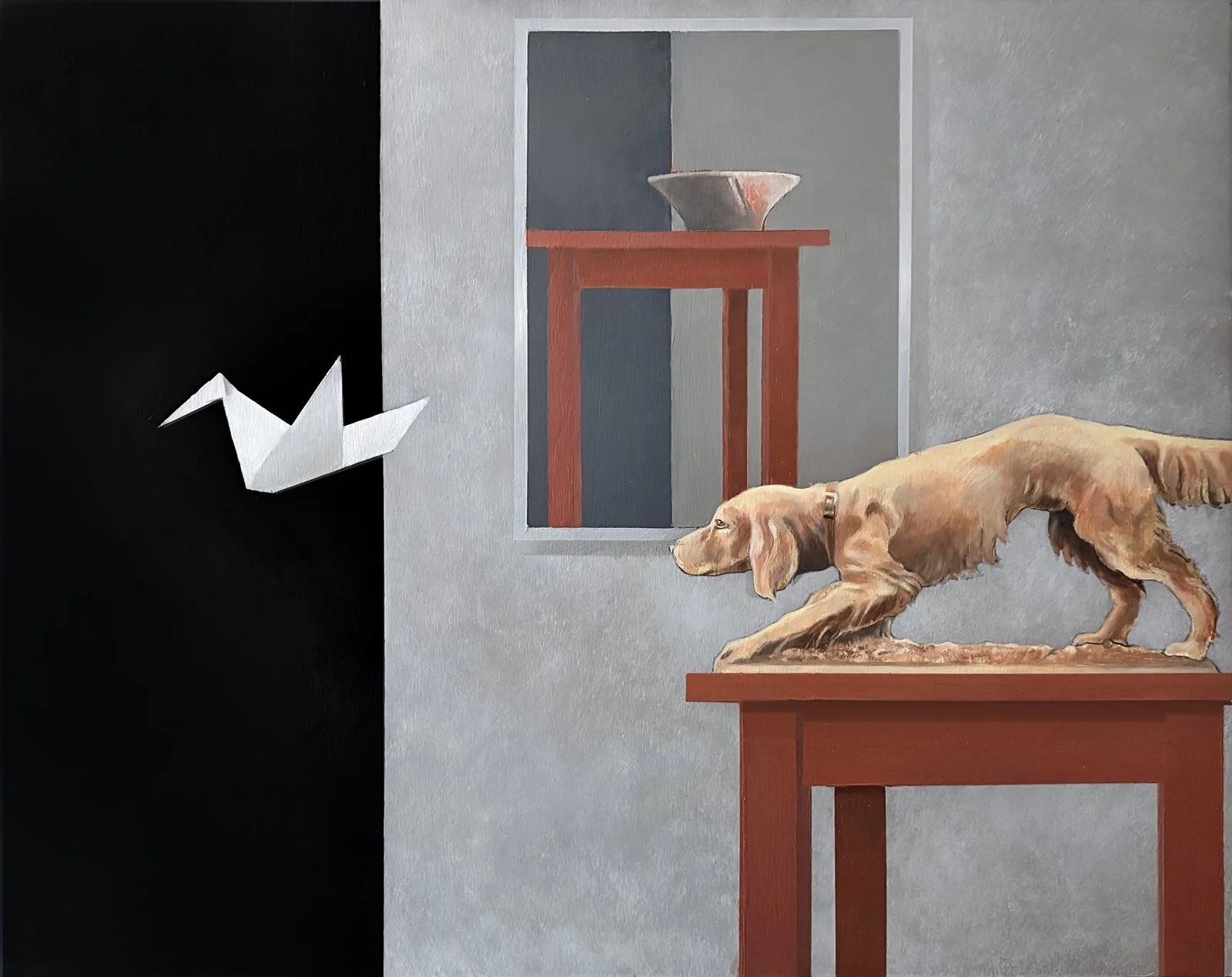 Michael Powers,  Bird Dog,  oil