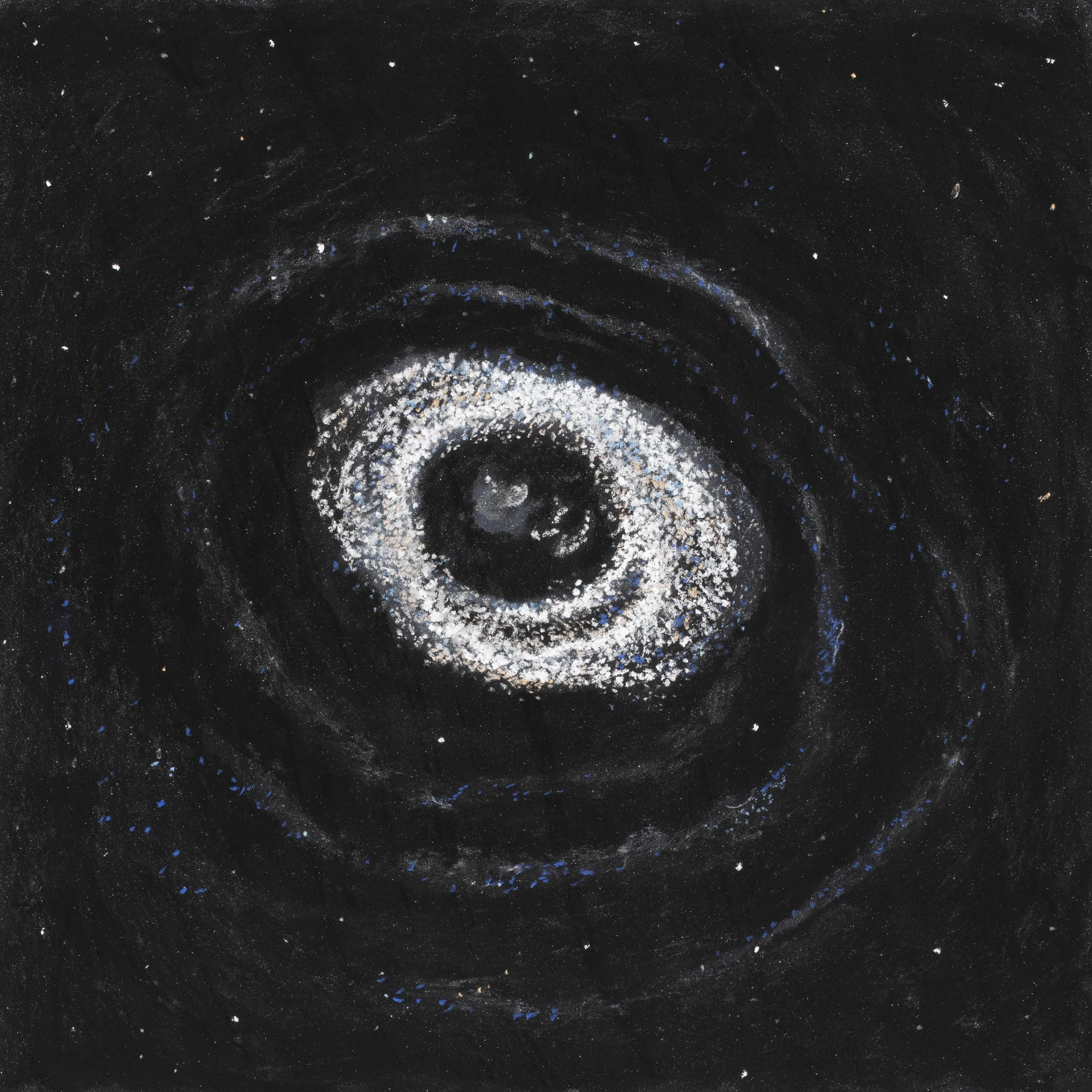 Judy McLeod,  Rings Around the Ring Nebula, pastel drawing on sanded paper
