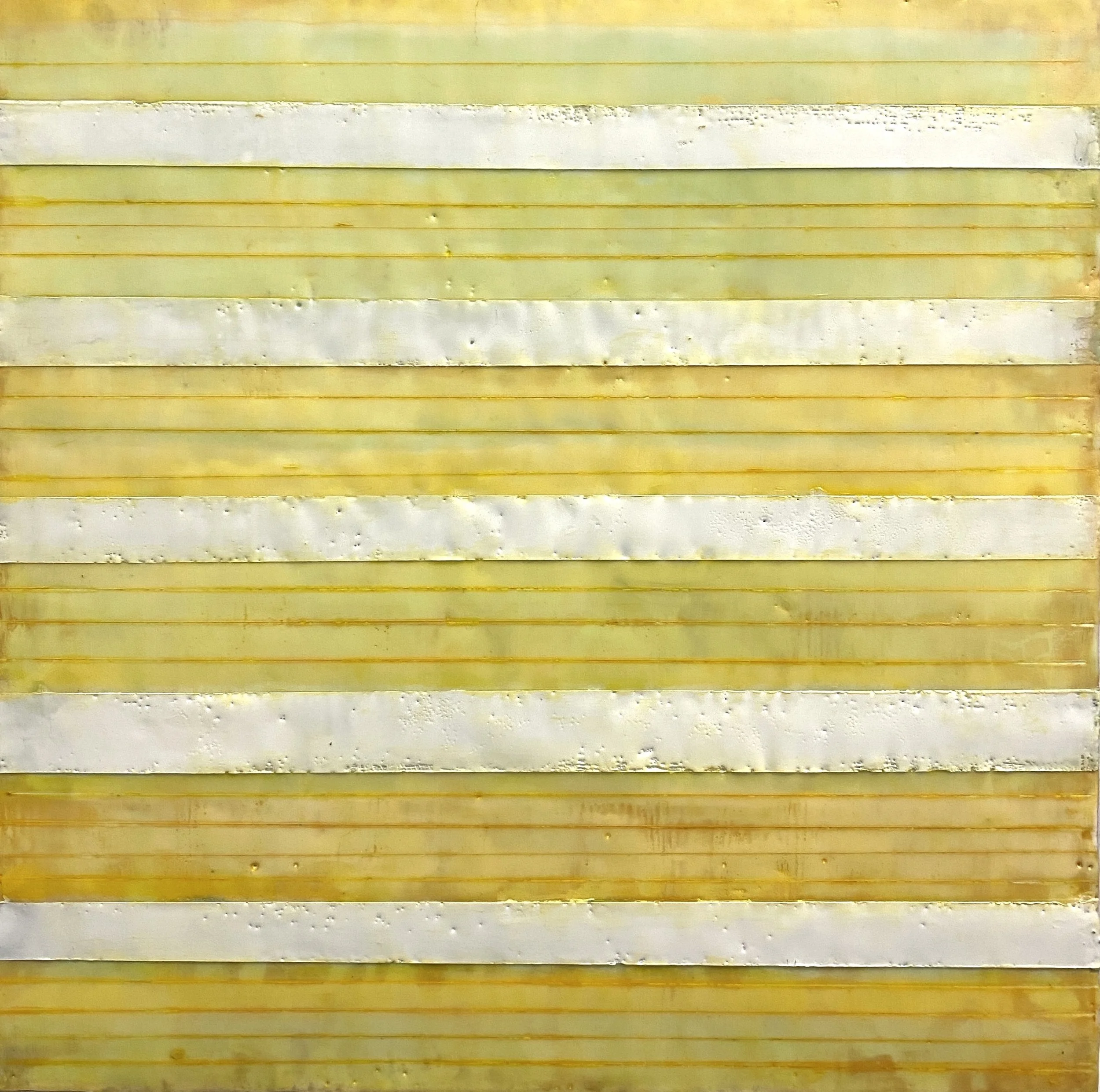 Giselle Gautreau, In Sunlight, Encaustic on panel, 16x16 in. $850