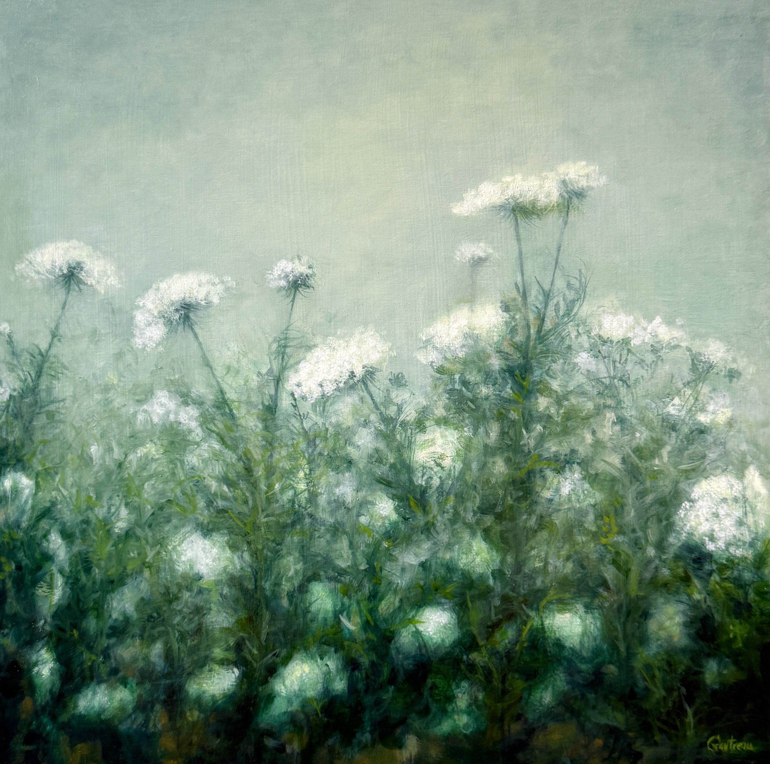 Giselle Gautreau,  Summer Field,  oil on panel