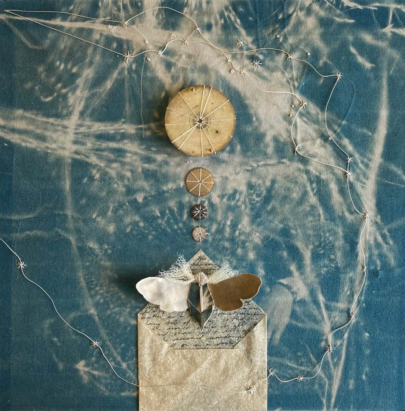 Jennifer Billingsly, We used to write letters, Mixed media, 9x9 in. $250