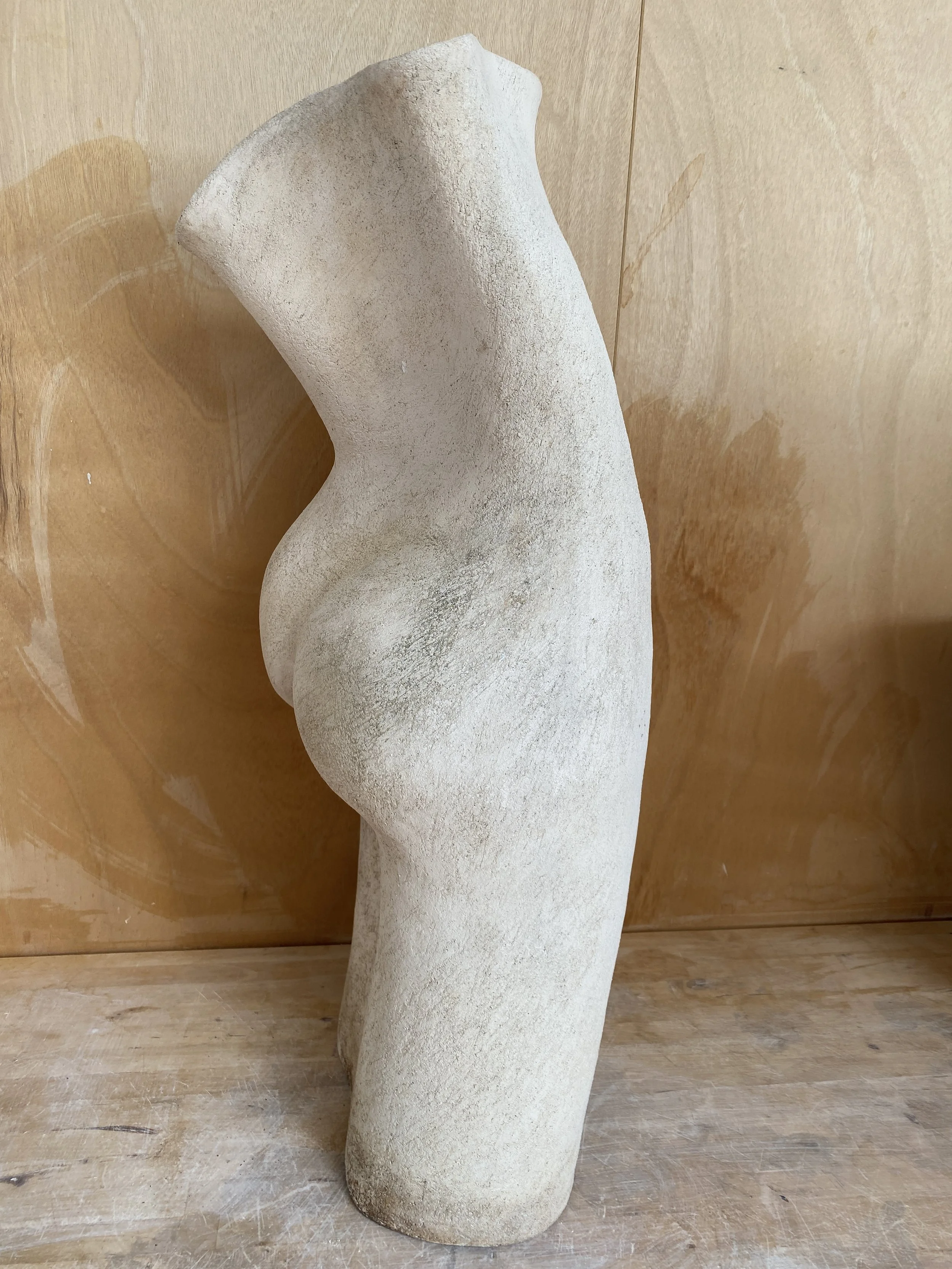 Carol Grant, Torso, Fired Clay, 26x12x8 in. $2,000